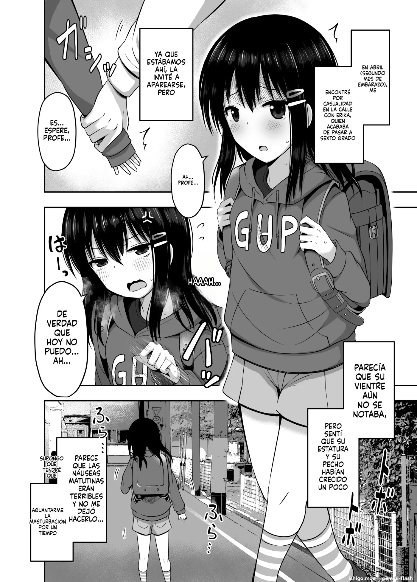 Shougakusei de Ninshin shite Akachan Unjaimashita Soushuuhen (Spanish) MTL capítulo 1 página 14
