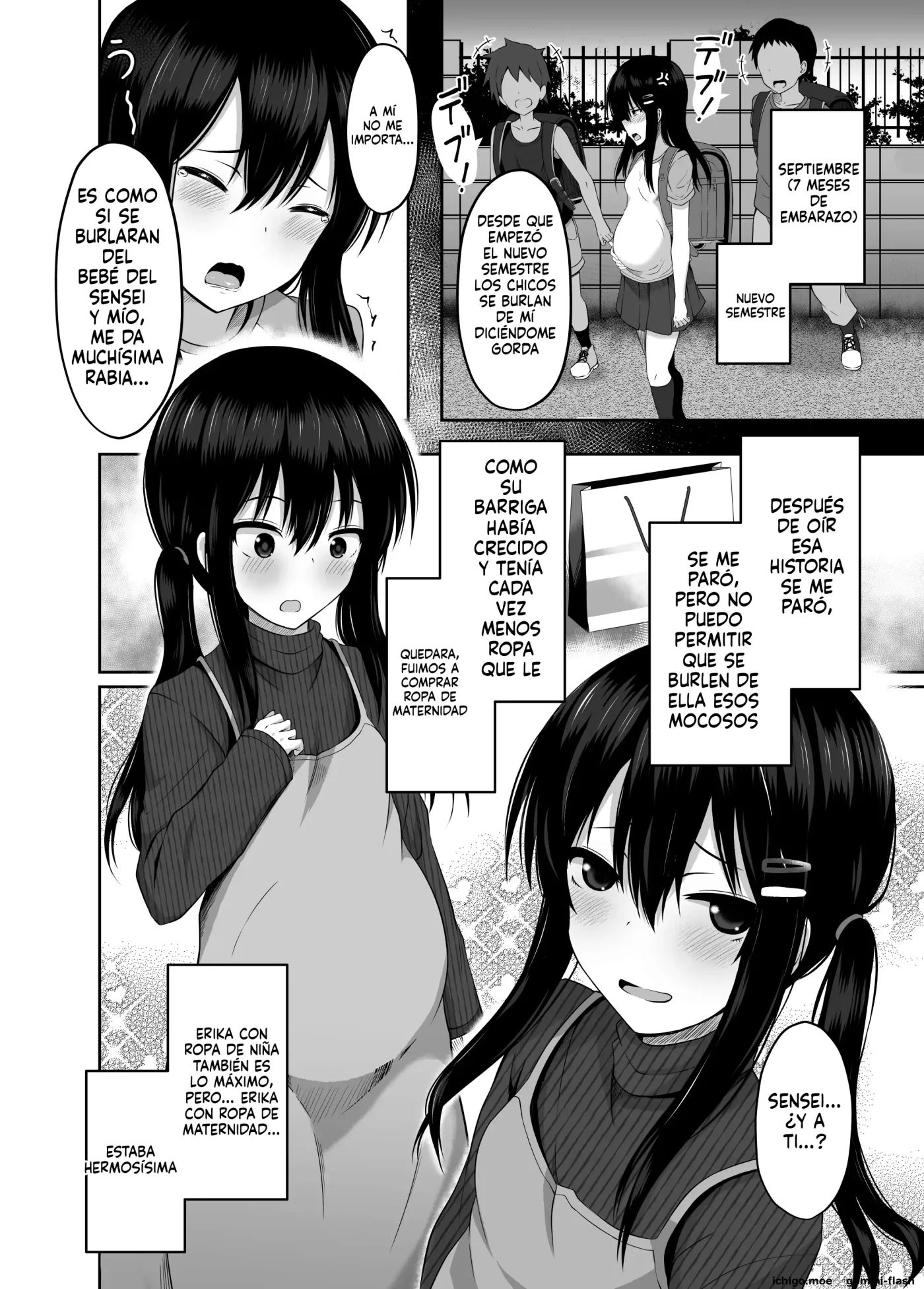 Shougakusei de Ninshin shite Akachan Unjaimashita Soushuuhen (Spanish) MTL capítulo 1 página 24