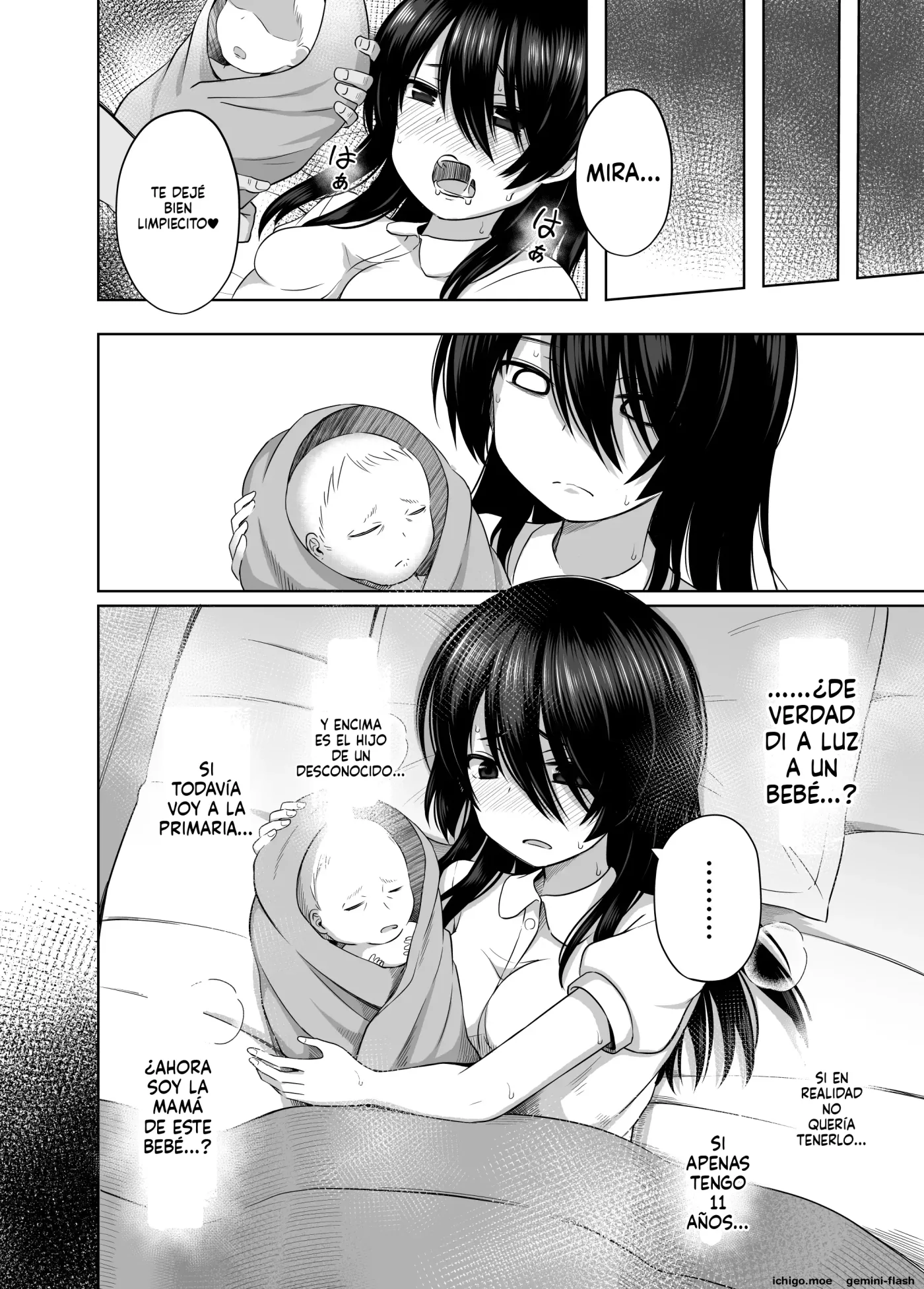 Shougakusei de Ninshin shite Akachan Unjaimashita Soushuuhen (Spanish) MTL capítulo 1 página 114