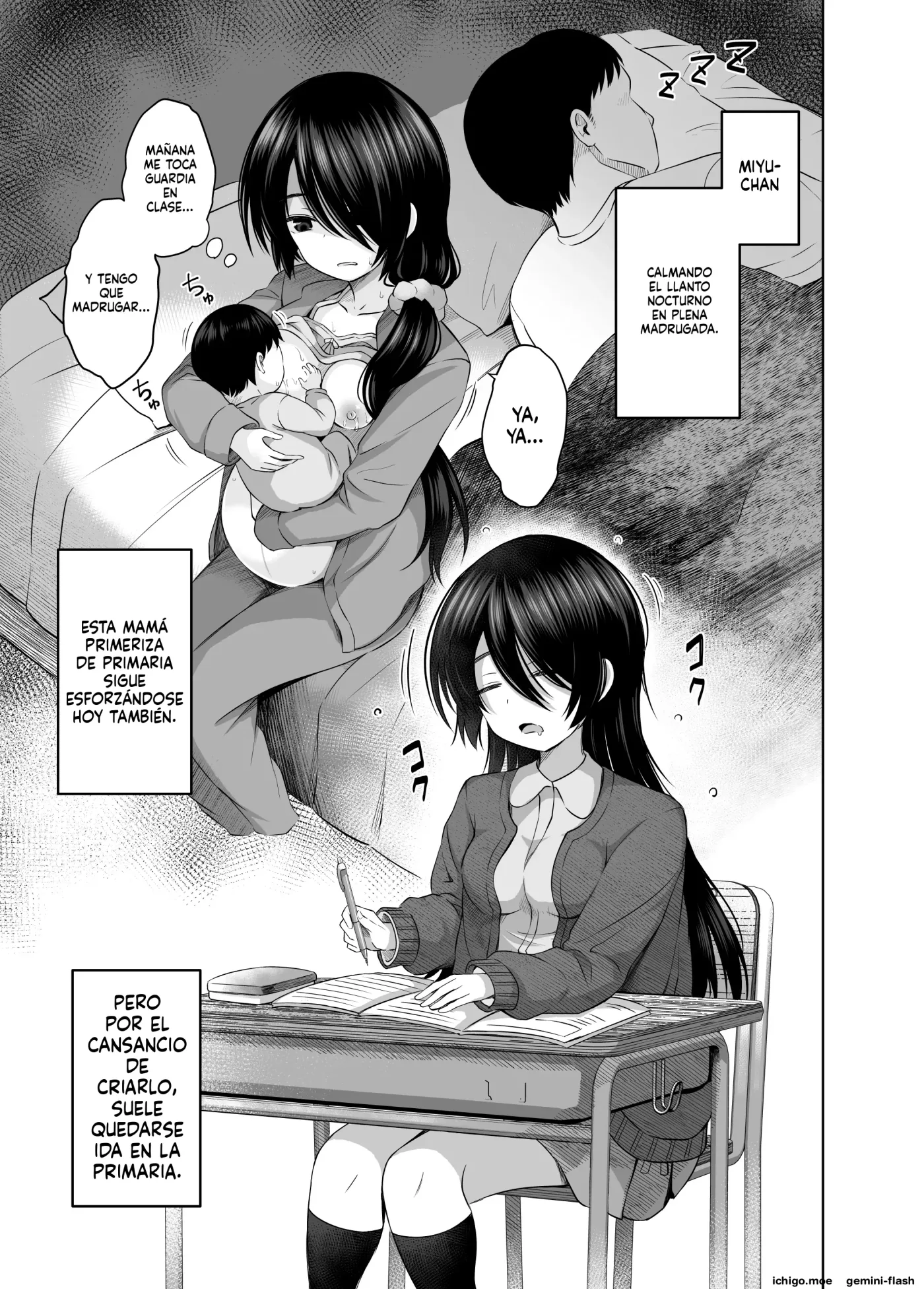 Shougakusei de Ninshin shite Akachan Unjaimashita Soushuuhen (Spanish) MTL capítulo 1 página 131
