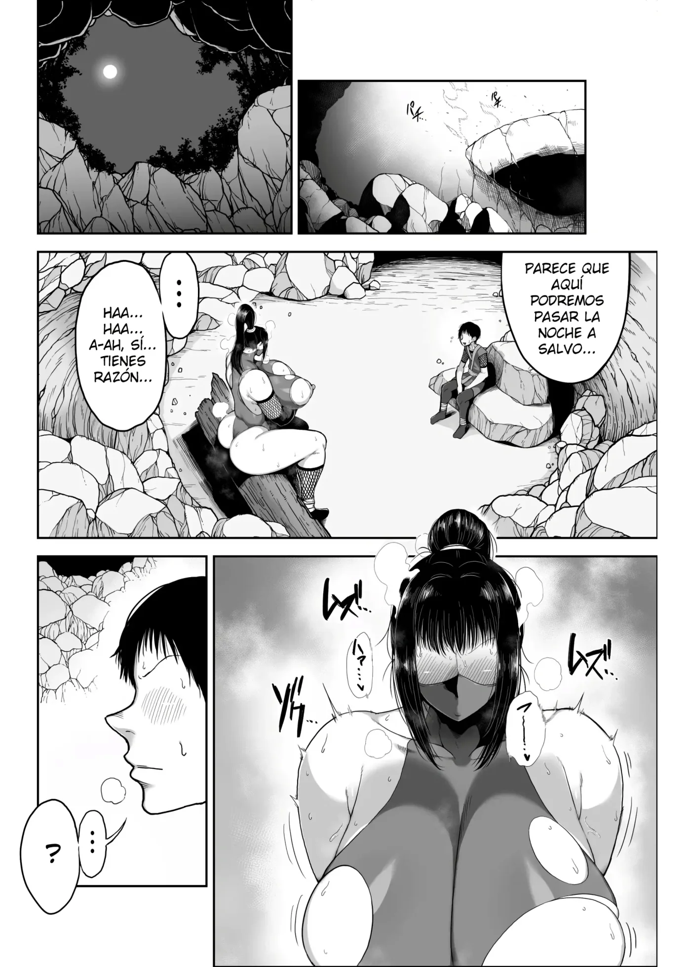 Do Sukebe Kunoichi Momoka-san Chibi Deshi no Dekachin ga Kimochiyo Sugite Dekashiri Yurashi Makuri|La Kunoichi Puta Momoka-san׃ La Vergota de su Pequeño Discípulo se Siente tan Bien que Ella no Deja de sacudir el Culo capítulo 1 página 10