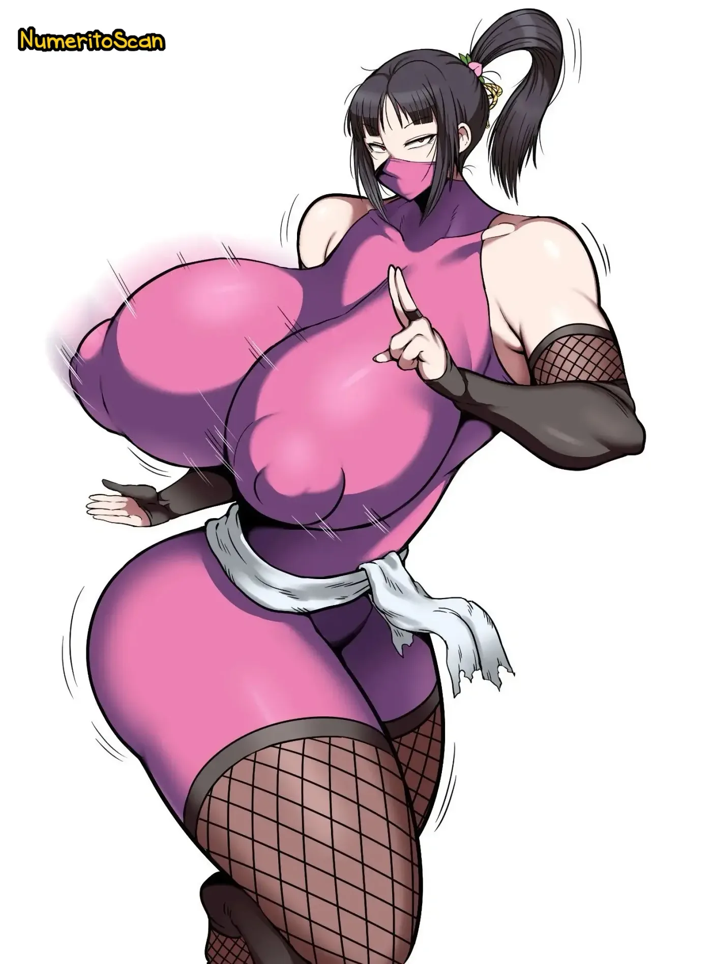 Do Sukebe Kunoichi Momoka-san Chibi Deshi no Dekachin ga Kimochiyo Sugite Dekashiri Yurashi Makuri|La Kunoichi Puta Momoka-san׃ La Vergota de su Pequeño Discípulo se Siente tan Bien que Ella no Deja de sacudir el Culo capítulo 1 página 40