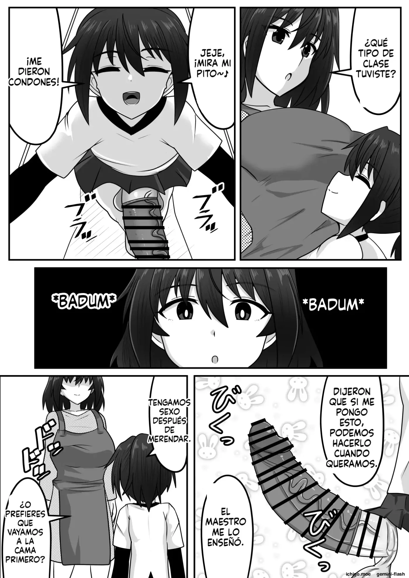 Seitsuu Futanari-chan wa Mama de Doutei o Soushitsu suru (Spanish) MTL capítulo 1 página 223