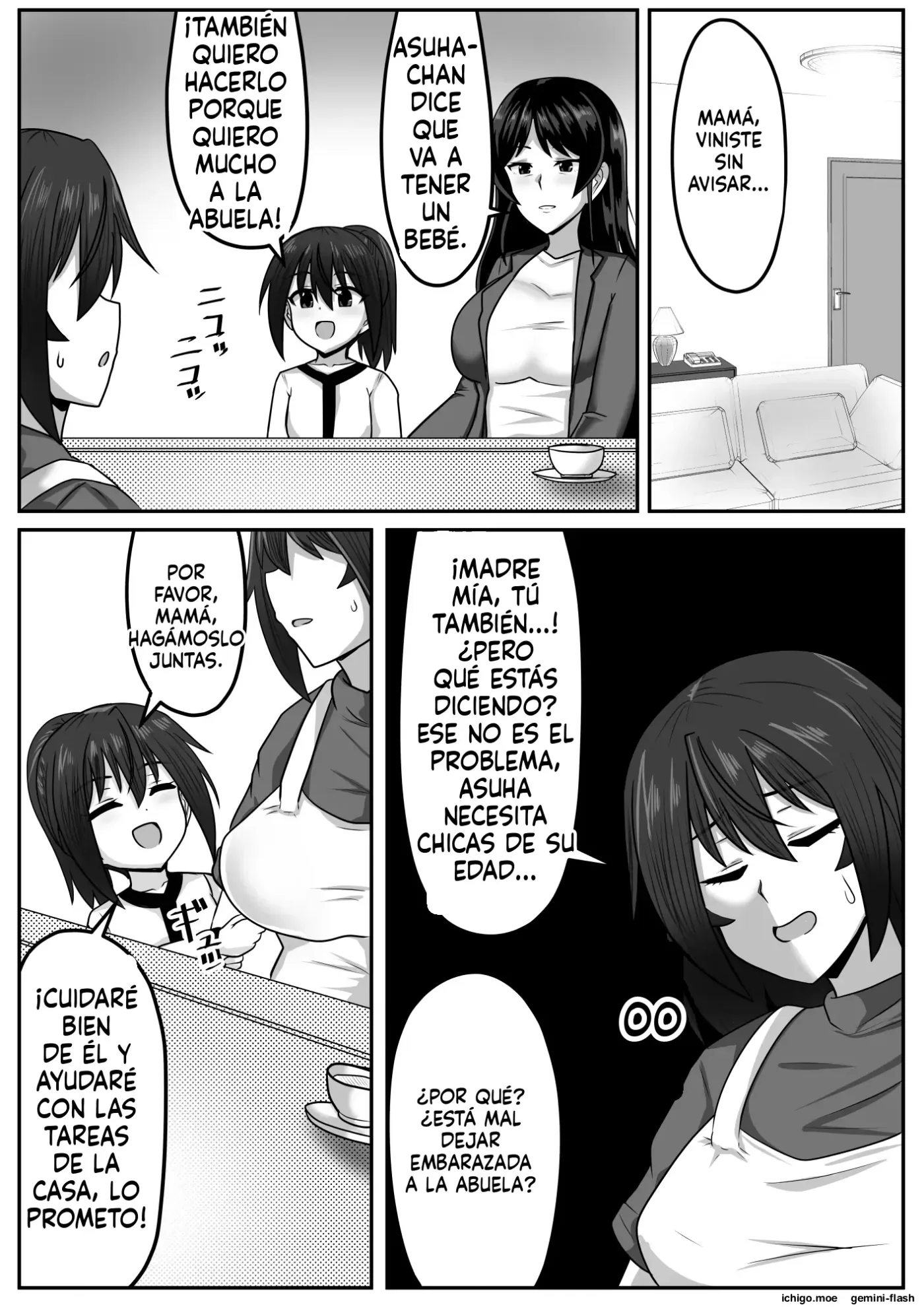 Seitsuu Futanari-chan wa Mama de Doutei o Soushitsu suru (Spanish) MTL capítulo 1 página 237