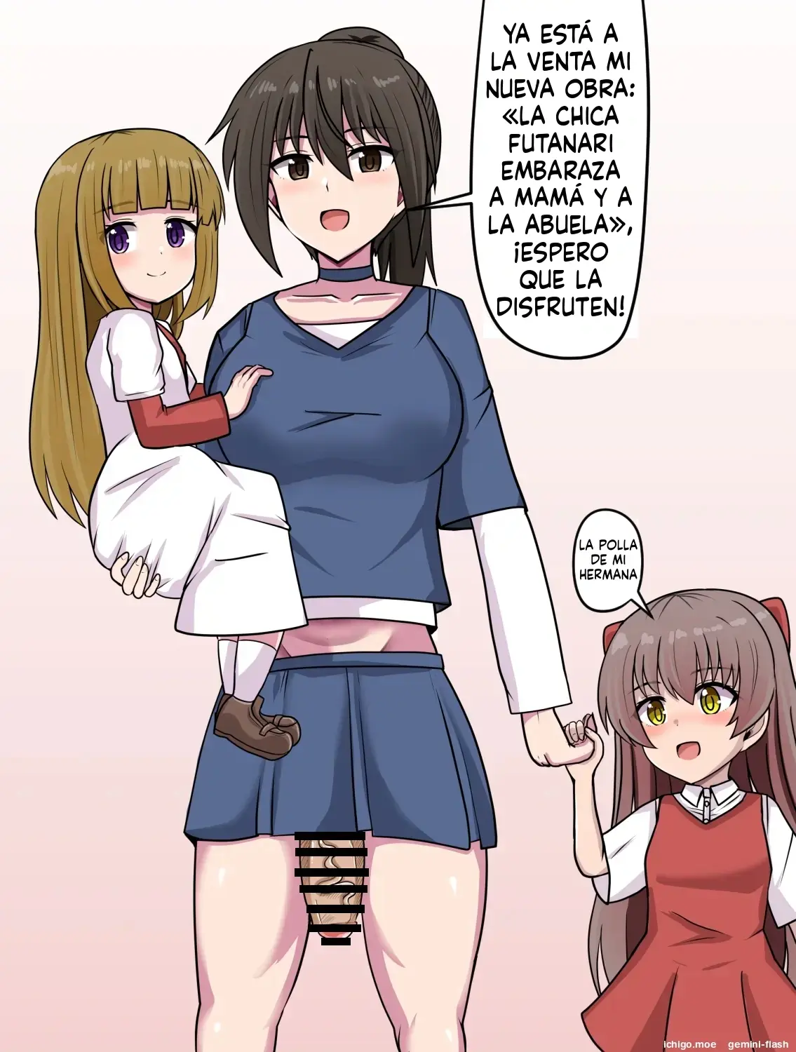 Seitsuu Futanari-chan wa Mama de Doutei o Soushitsu suru (Spanish) MTL capítulo 1 página 282