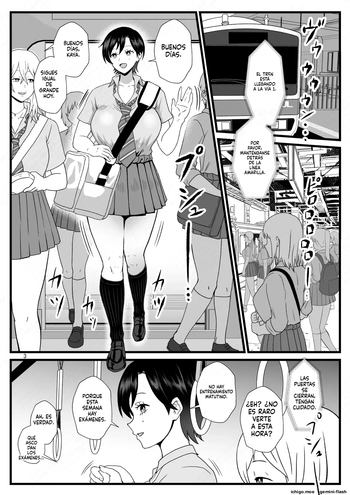 Tsuugaku Densha ni Arawareta Ninshiki Kaihen Oji-san 2 capítulo 1 página 3