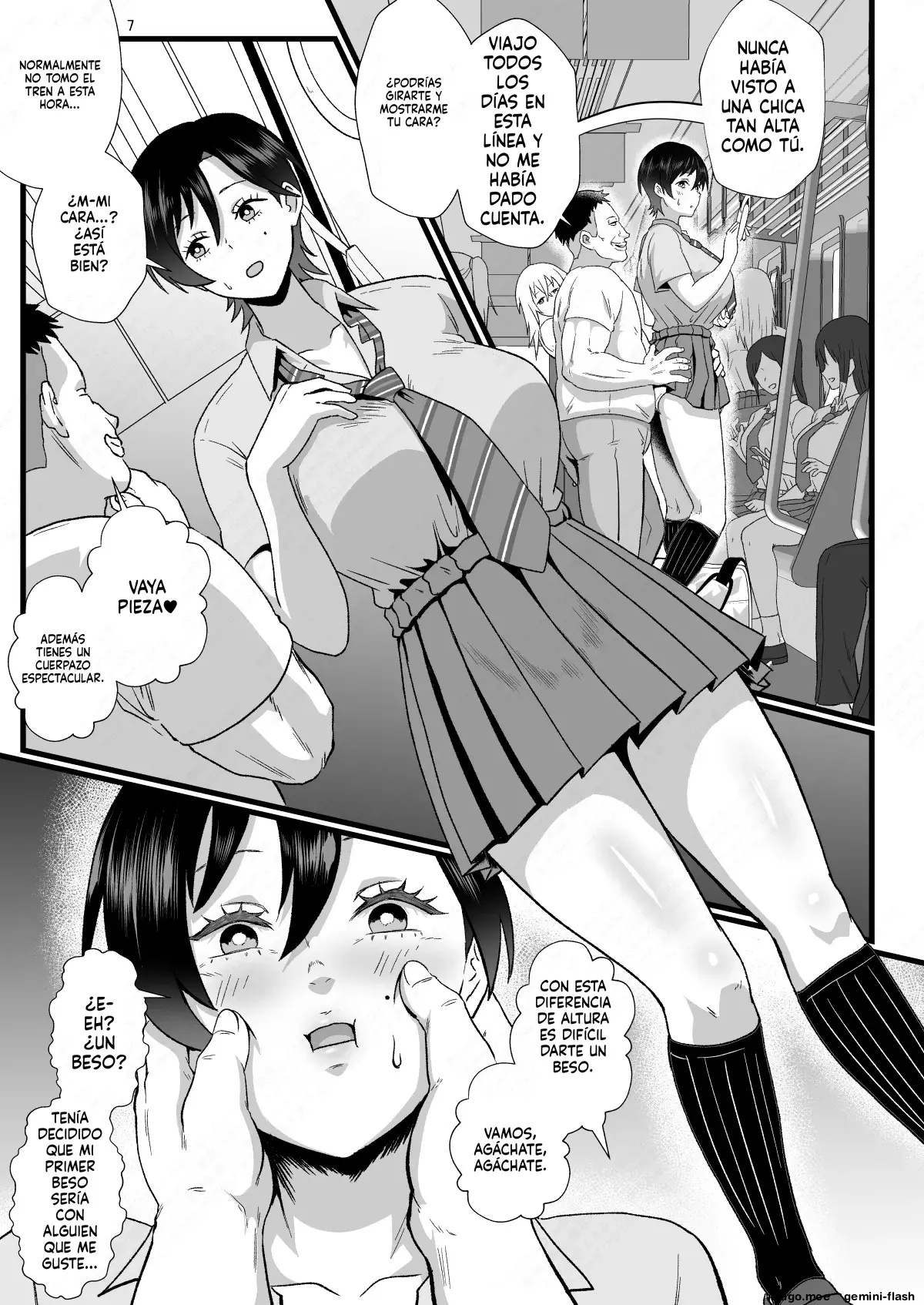 Tsuugaku Densha ni Arawareta Ninshiki Kaihen Oji-san 2 capítulo 1 página 7