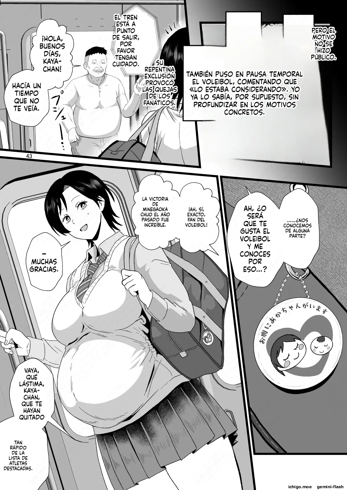 Tsuugaku Densha ni Arawareta Ninshiki Kaihen Oji-san 2 capítulo 1 página 43