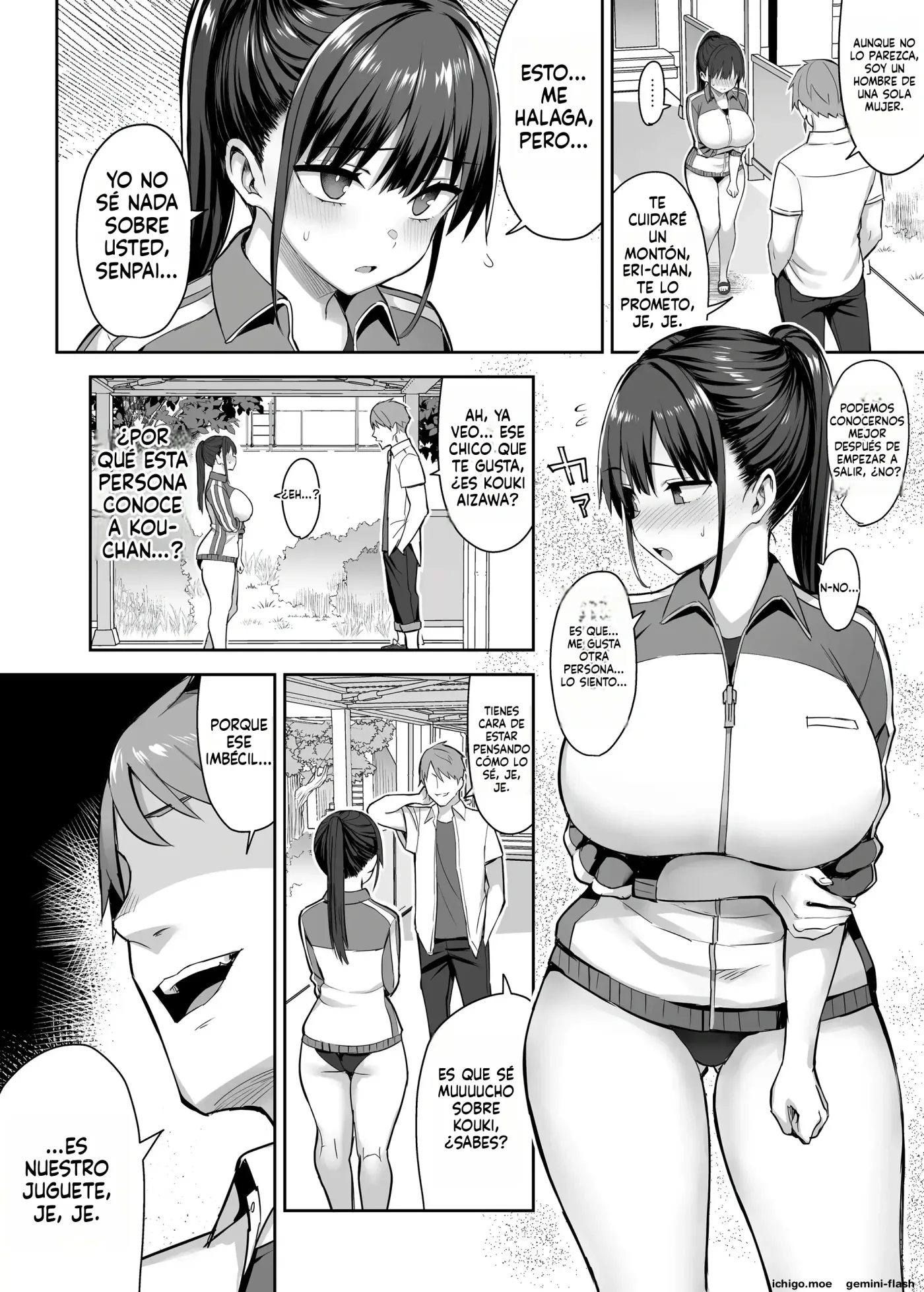 Zutto Suki datta Kyonyuu Osananajimi ga Furyou-tachi ni Moteasobareta Nanukakan Souchuuhen (Spanish) MTL capítulo 1 página 11