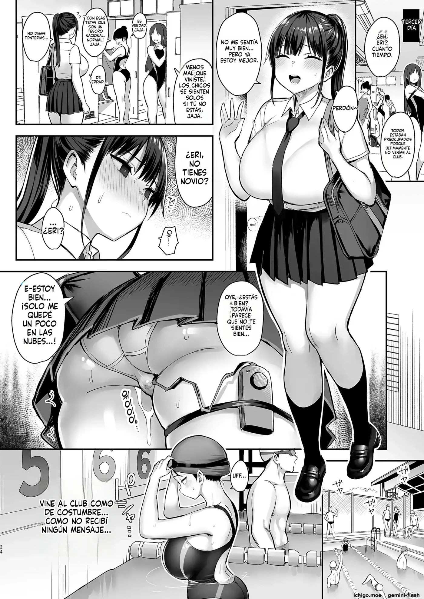 Zutto Suki datta Kyonyuu Osananajimi ga Furyou-tachi ni Moteasobareta Nanukakan Souchuuhen (Spanish) MTL capítulo 1 página 27