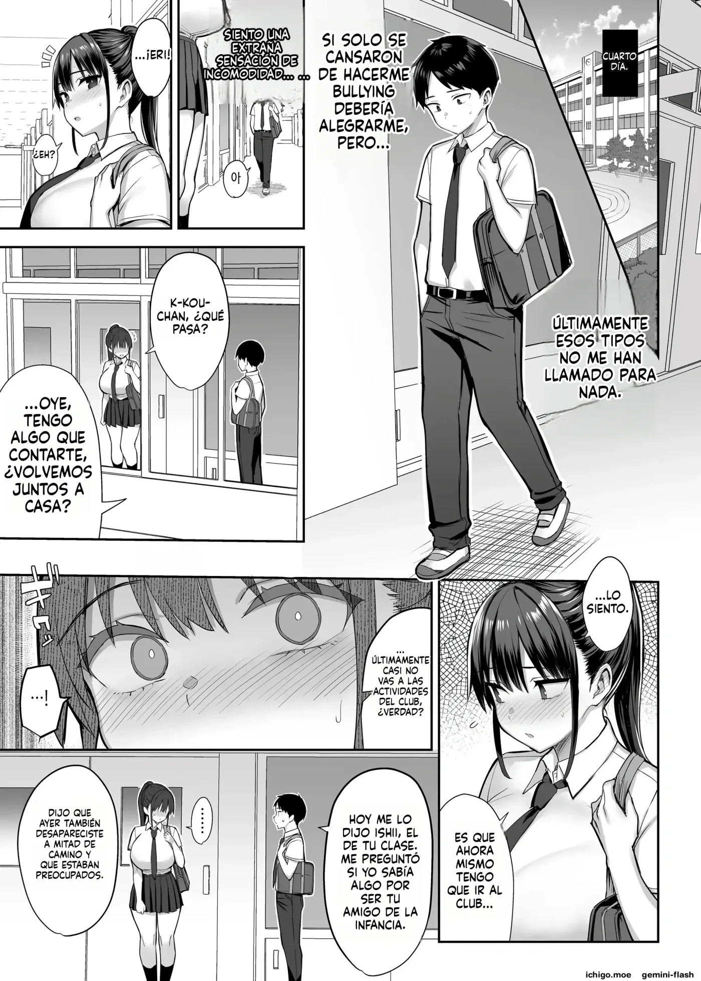 Zutto Suki datta Kyonyuu Osananajimi ga Furyou-tachi ni Moteasobareta Nanukakan Souchuuhen (Spanish) MTL capítulo 1 página 34