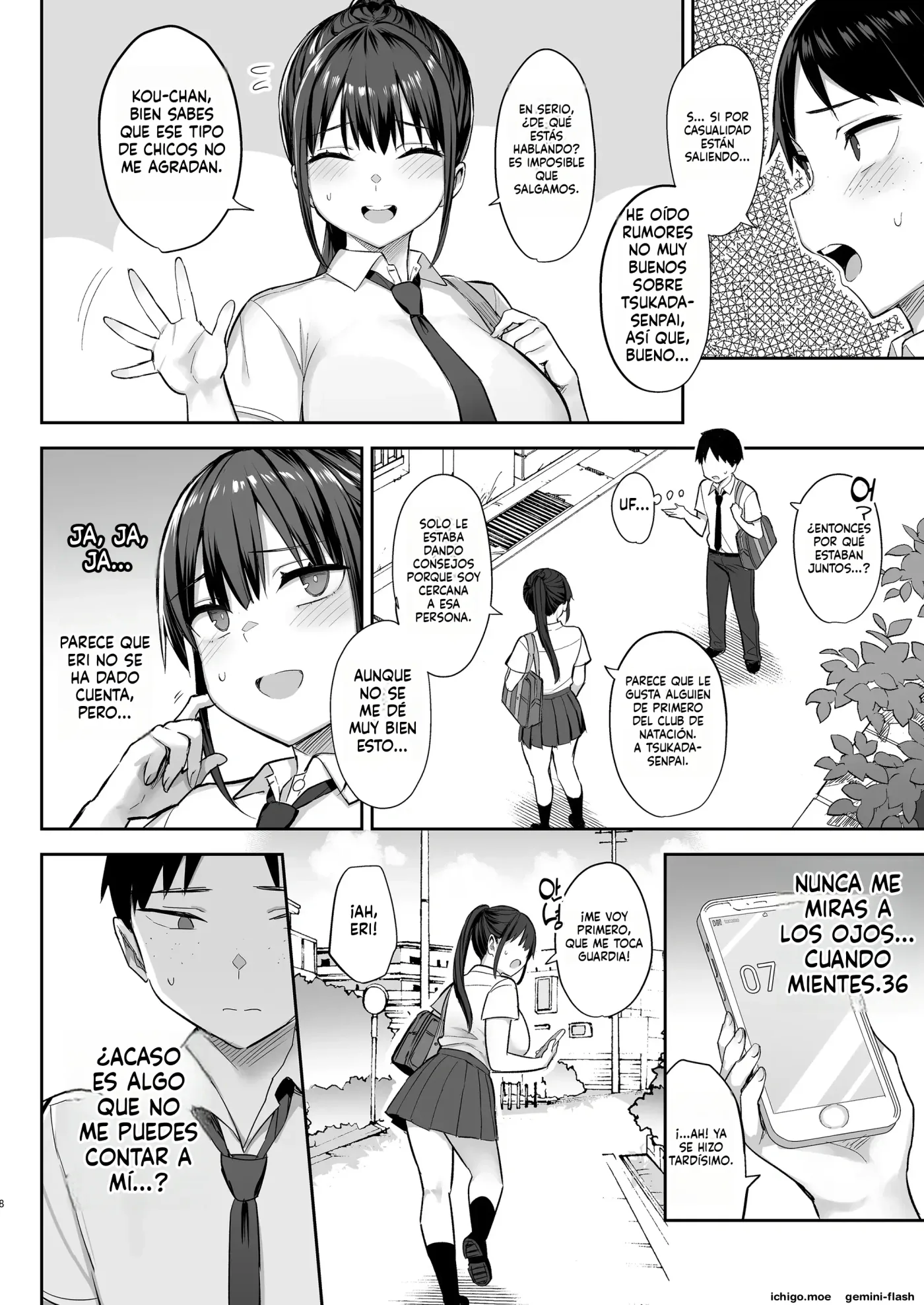 Zutto Suki datta Kyonyuu Osananajimi ga Furyou-tachi ni Moteasobareta Nanukakan Souchuuhen (Spanish) MTL capítulo 1 página 47