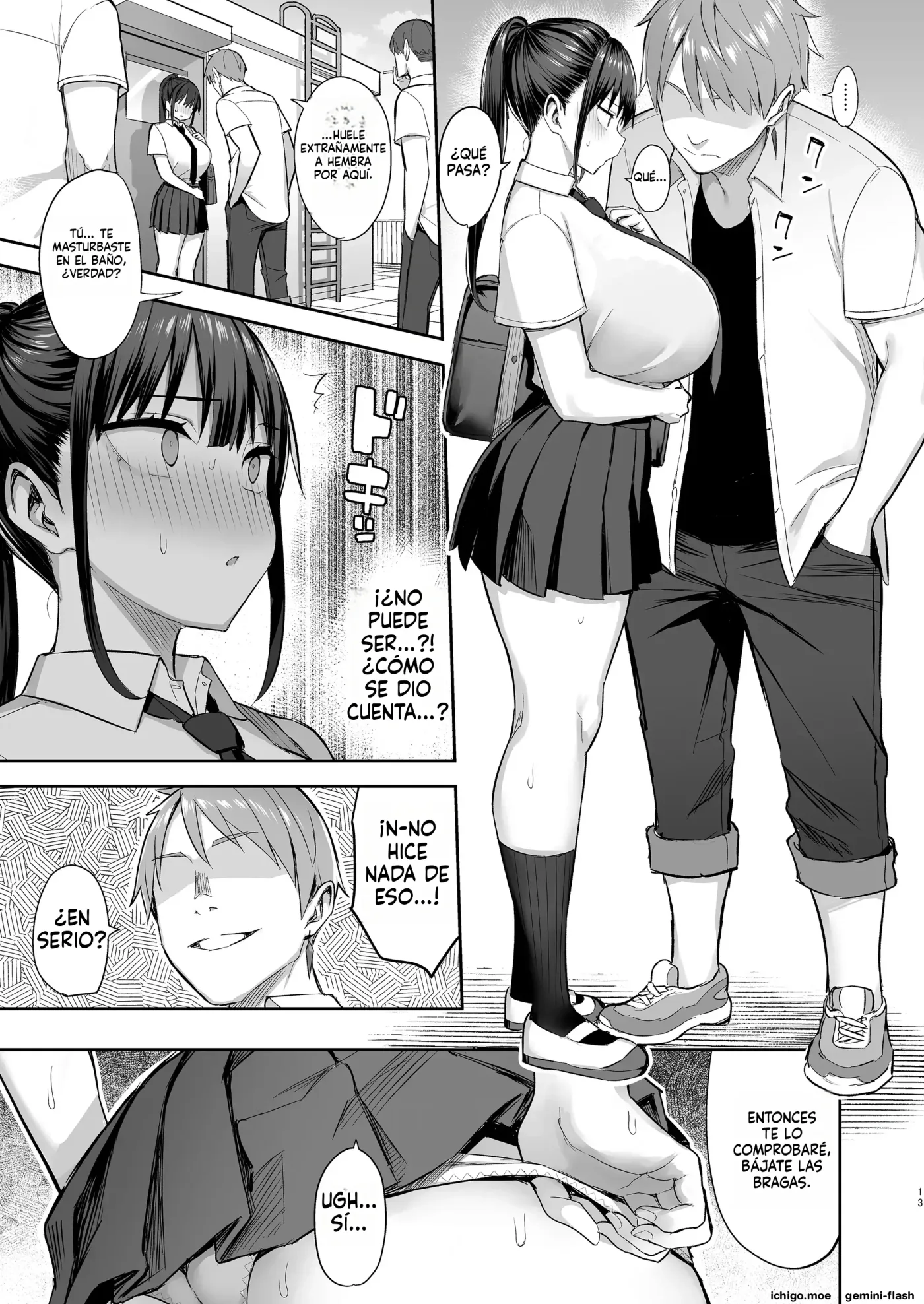 Zutto Suki datta Kyonyuu Osananajimi ga Furyou-tachi ni Moteasobareta Nanukakan Souchuuhen (Spanish) MTL capítulo 1 página 52