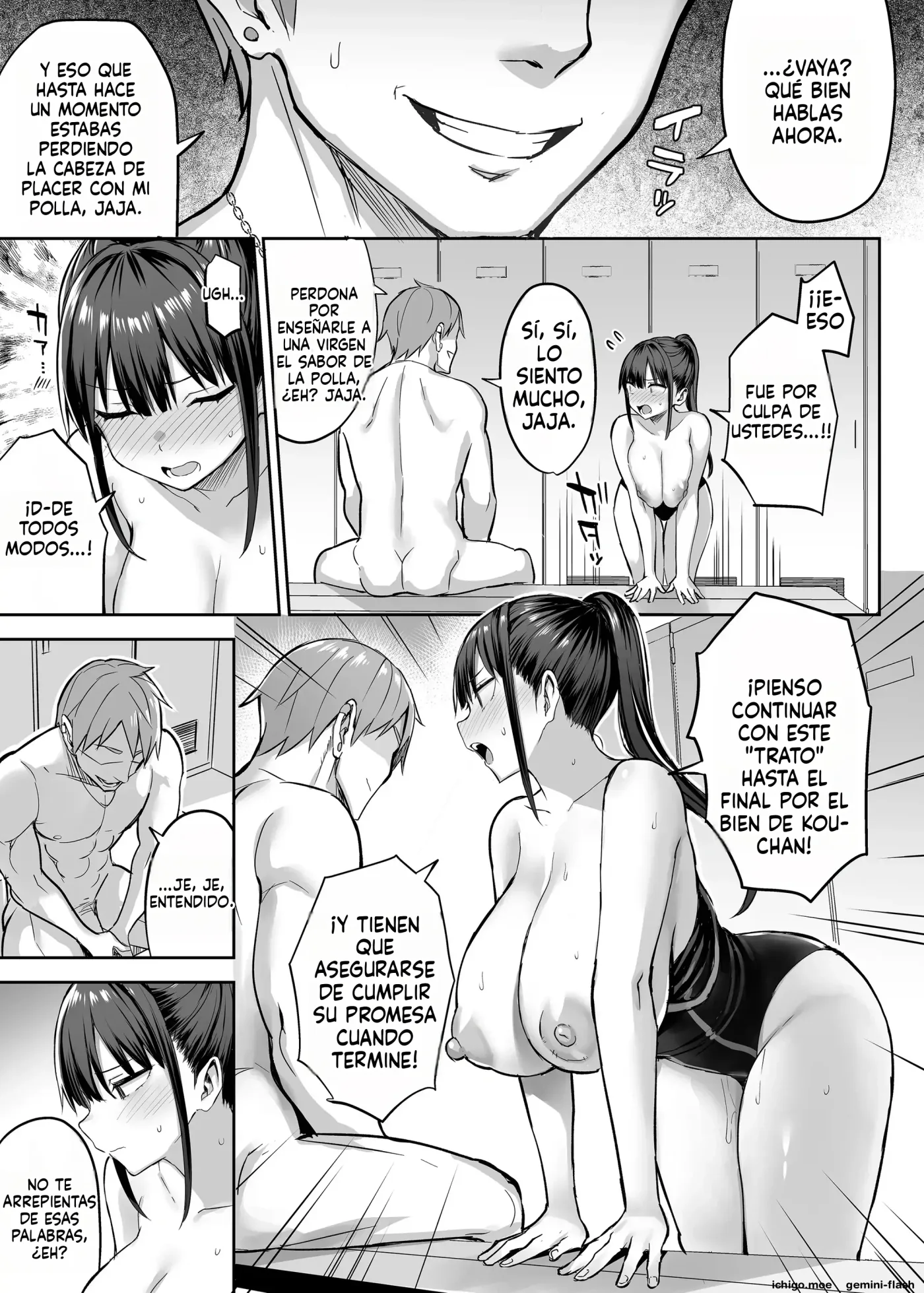 Zutto Suki datta Kyonyuu Osananajimi ga Furyou-tachi ni Moteasobareta Nanukakan Souchuuhen (Spanish) MTL capítulo 1 página 113