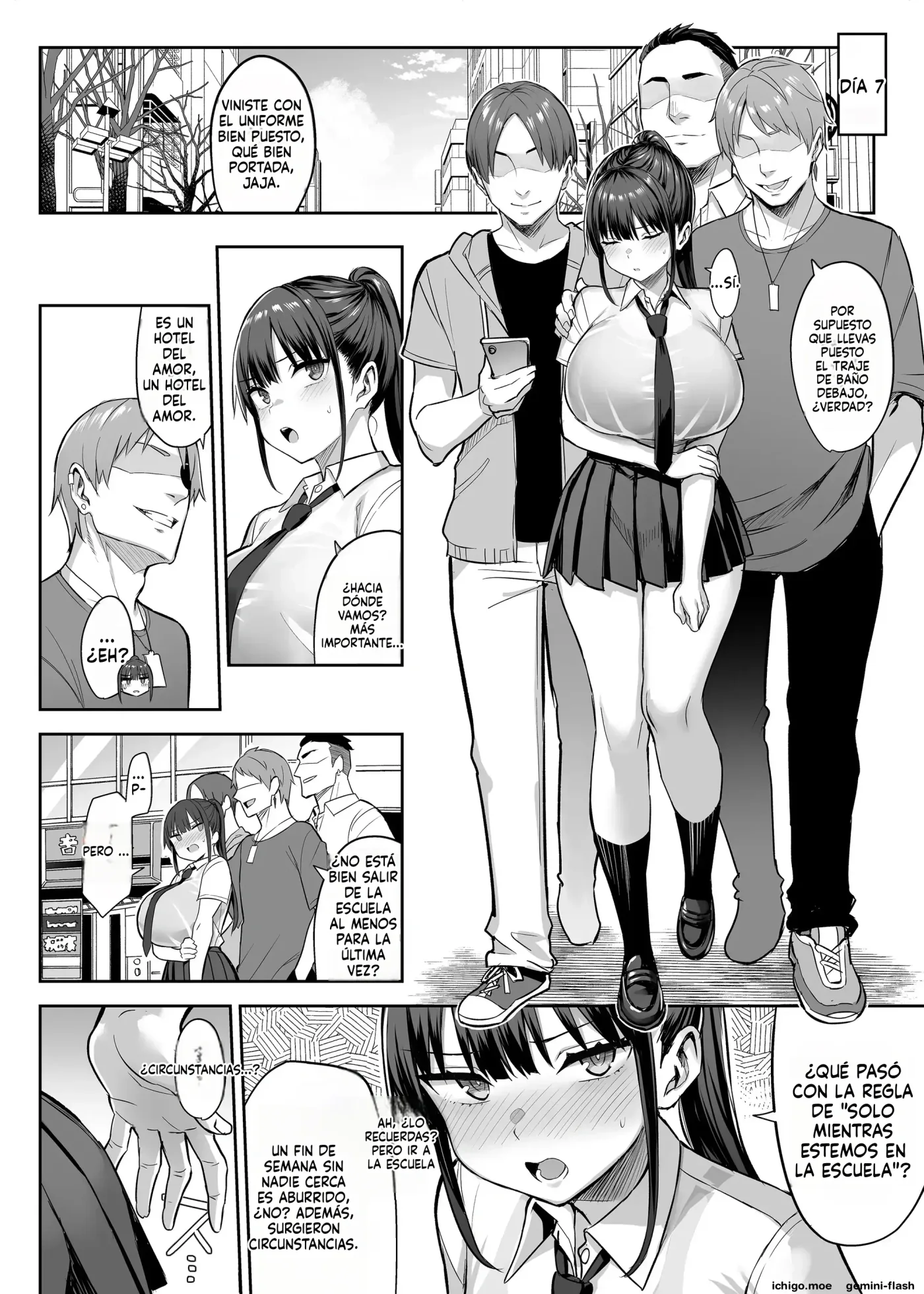 Zutto Suki datta Kyonyuu Osananajimi ga Furyou-tachi ni Moteasobareta Nanukakan Souchuuhen (Spanish) MTL capítulo 1 página 114