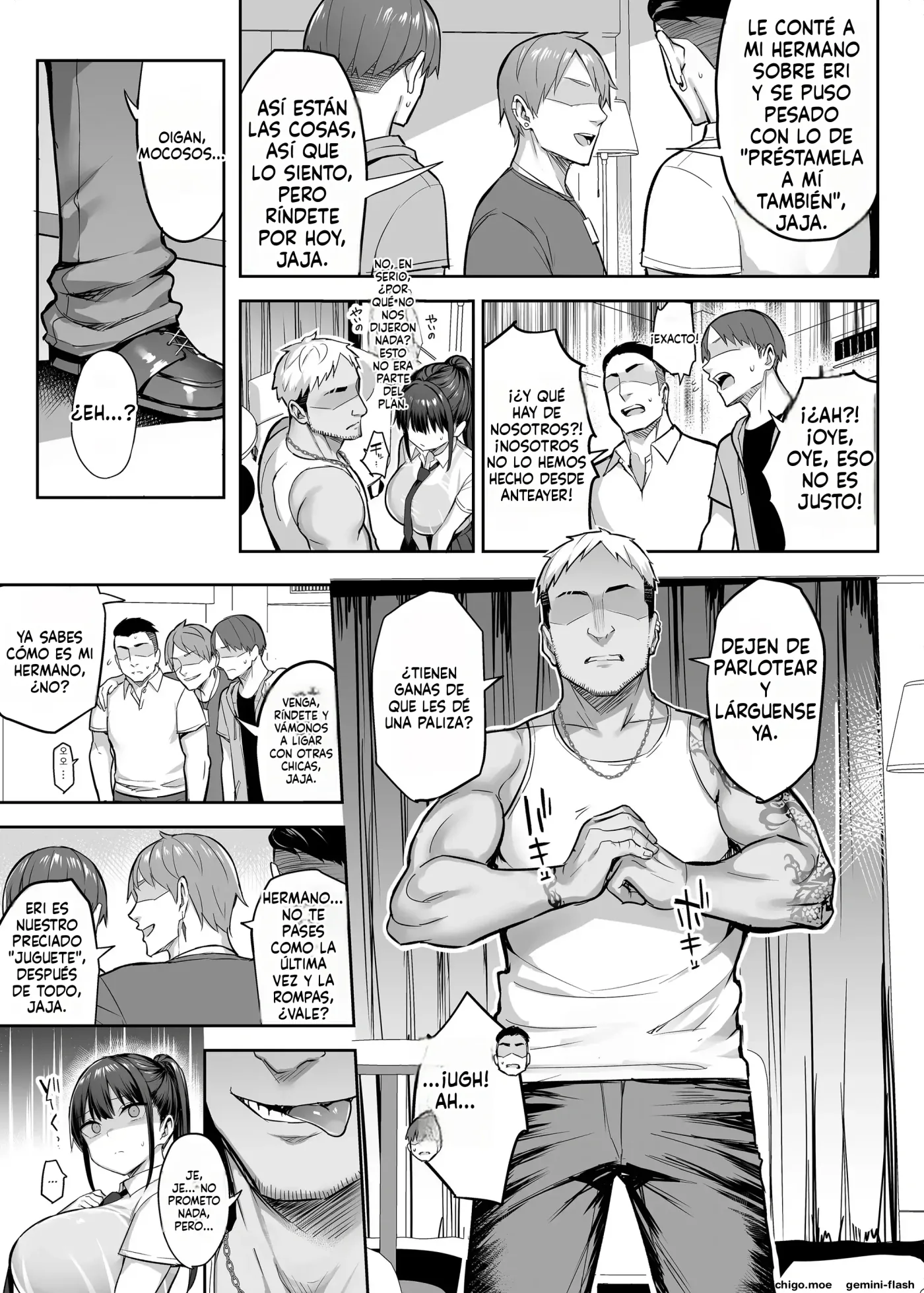 Zutto Suki datta Kyonyuu Osananajimi ga Furyou-tachi ni Moteasobareta Nanukakan Souchuuhen (Spanish) MTL capítulo 1 página 117