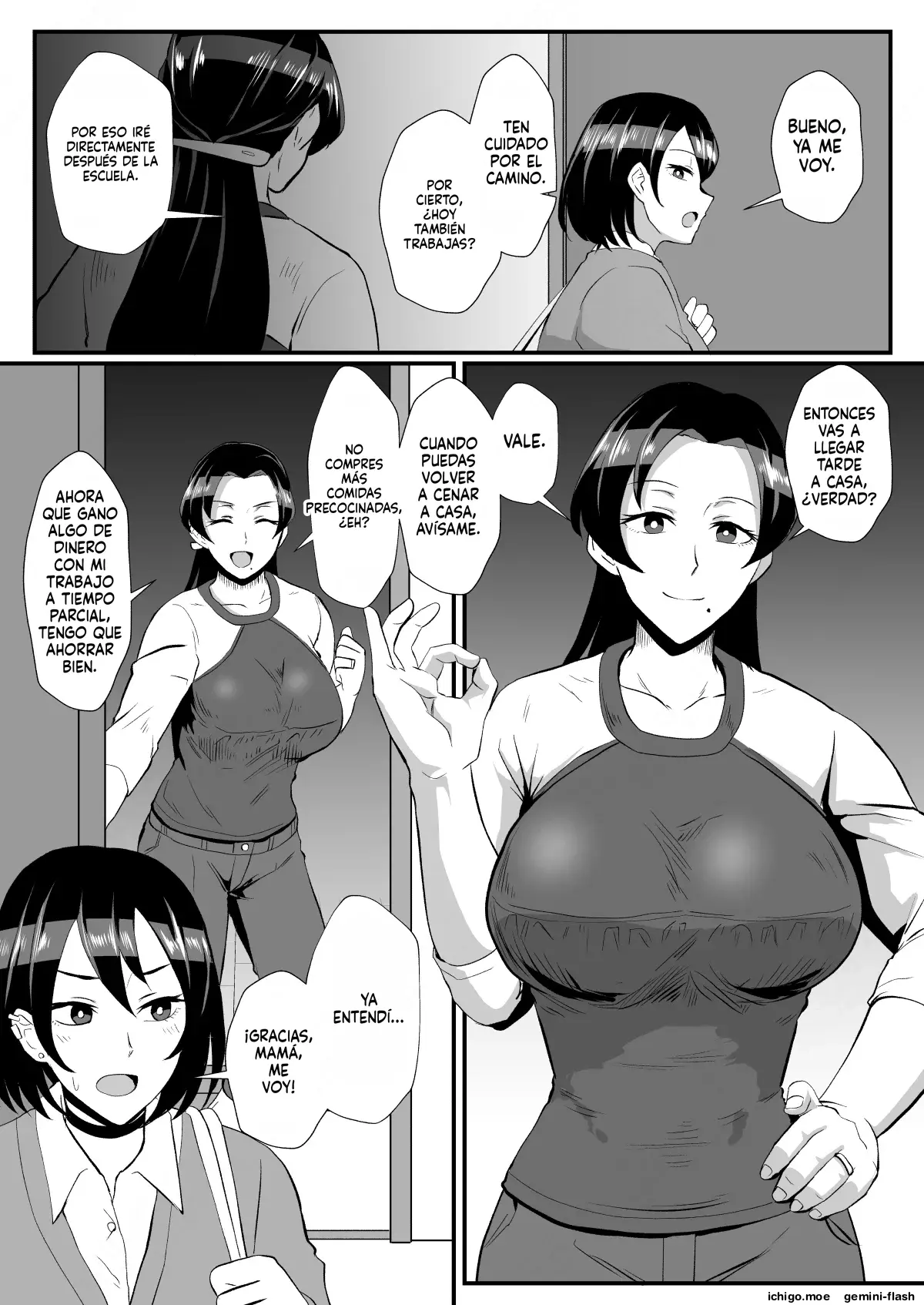 Fuzaichuu no Otto ni Makasareta Musume o Mamoritai Mama to Itsudemo Onaho Arbeit (Spanish) MTL capítulo 1 página 2