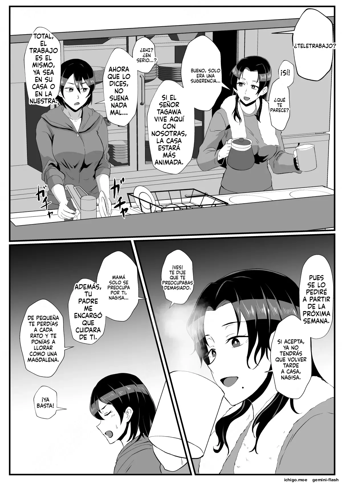 Fuzaichuu no Otto ni Makasareta Musume o Mamoritai Mama to Itsudemo Onaho Arbeit (Spanish) MTL capítulo 1 página 15