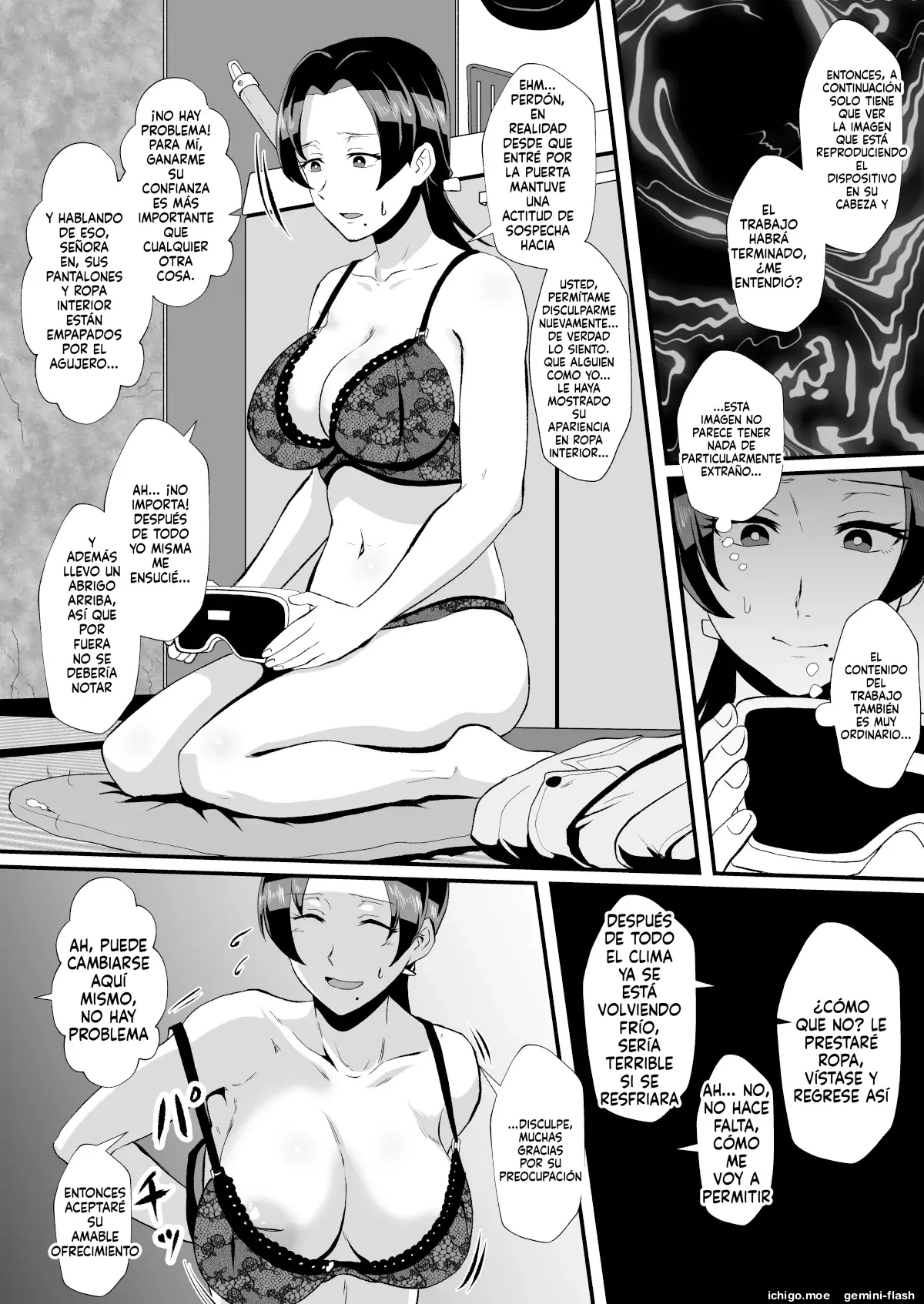 Fuzaichuu no Otto ni Makasareta Musume o Mamoritai Mama to Itsudemo Onaho Arbeit (Spanish) MTL capítulo 1 página 33