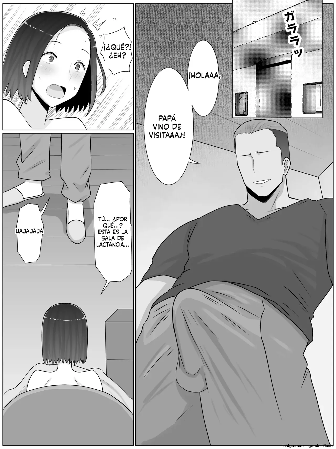 Hanshoku haha 5 dai ichi-bu kanketsu-hen musuko no Doukyuusei to mata ko tsukuri shite imasu (Spanish) MTL capítulo 1 página 7