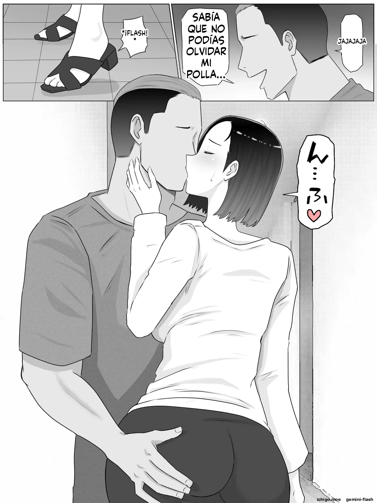 Hanshoku haha 5 dai ichi-bu kanketsu-hen musuko no Doukyuusei to mata ko tsukuri shite imasu (Spanish) MTL capítulo 1 página 34