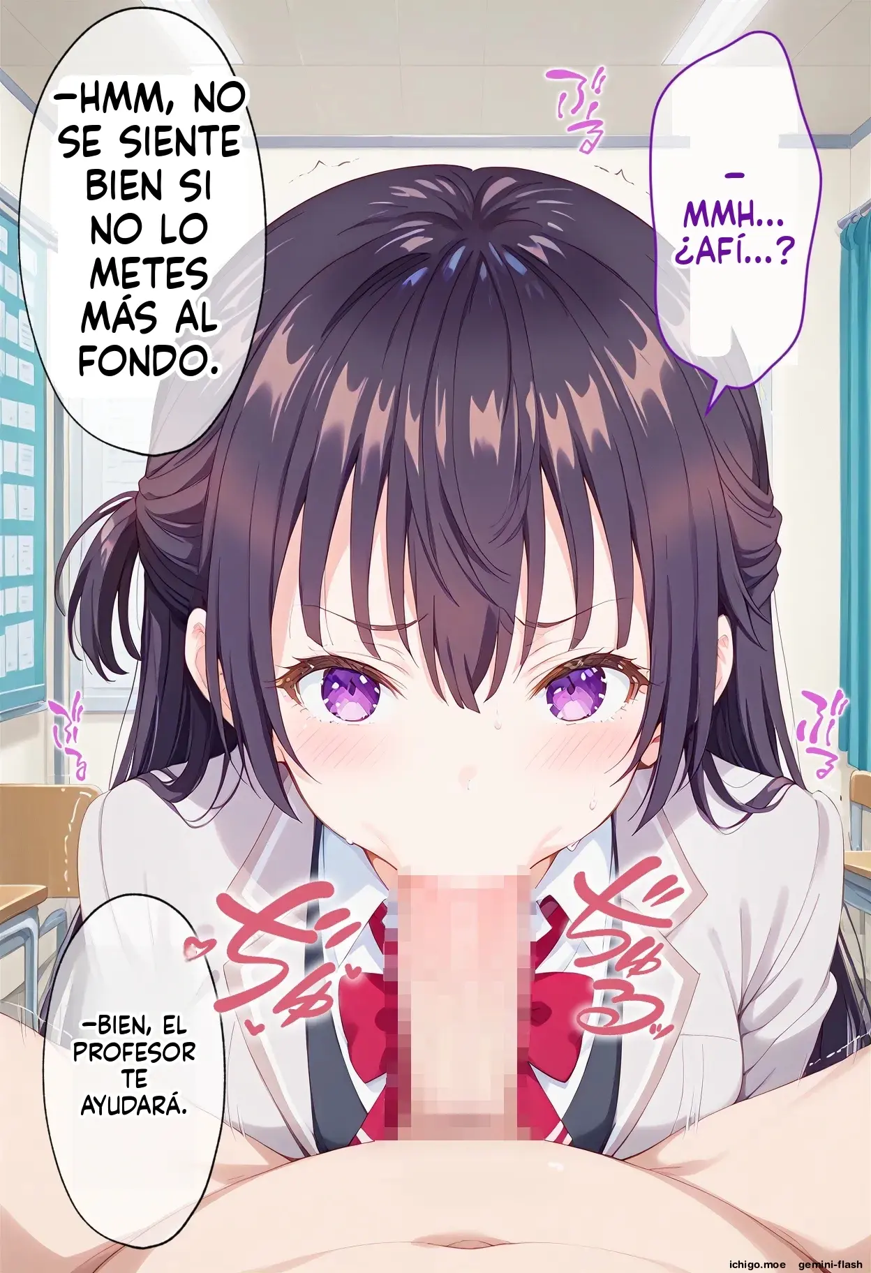 Cuii Choukyou Sareta Seito Kai Zenin Netorare Haramase (Spanish) MTL capítulo 1 página 36