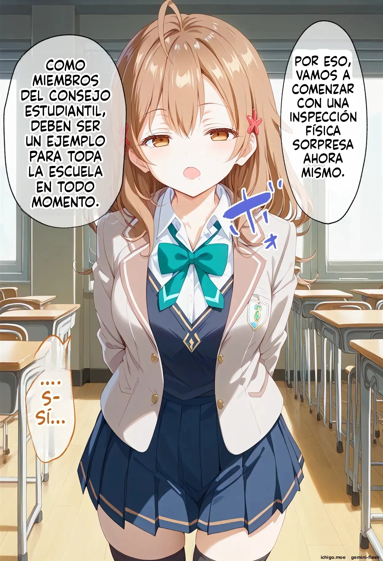 Cuii Choukyou Sareta Seito Kai Zenin Netorare Haramase (Spanish) MTL capítulo 1 página 52