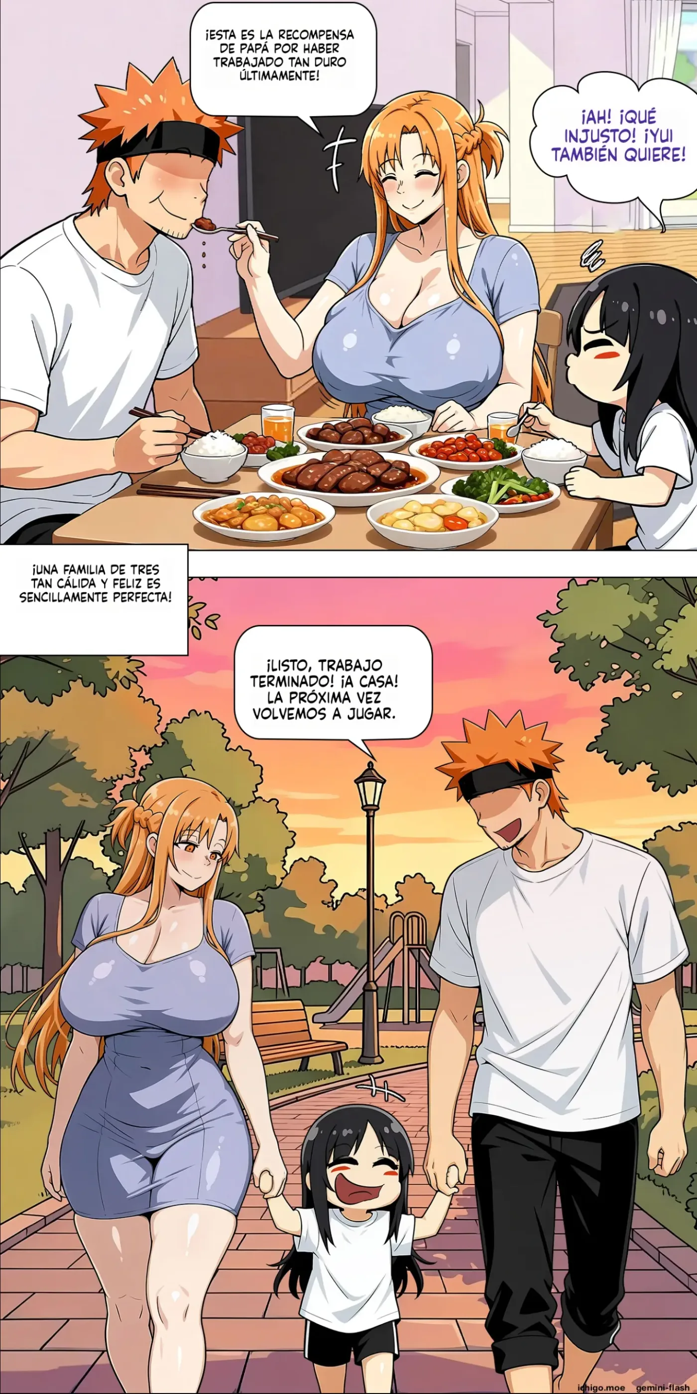 Asuna's Family 74-91 (Spanish) MTL capítulo 1 página 121