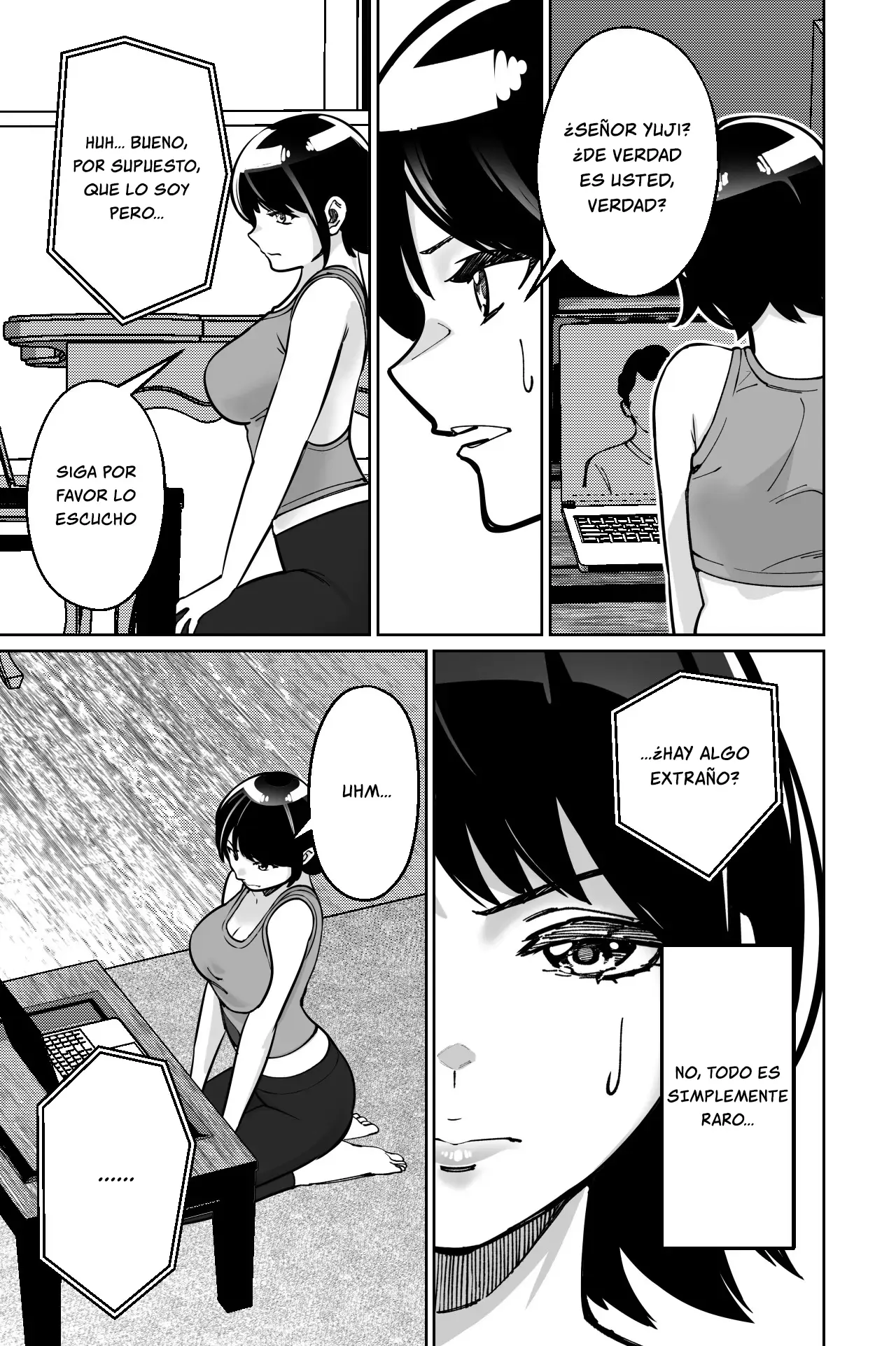 Saimin Pilates -Wakazuma, Online Lesson Koushi no Saiminjutsu ni Hamaru- capítulo 1 página 28