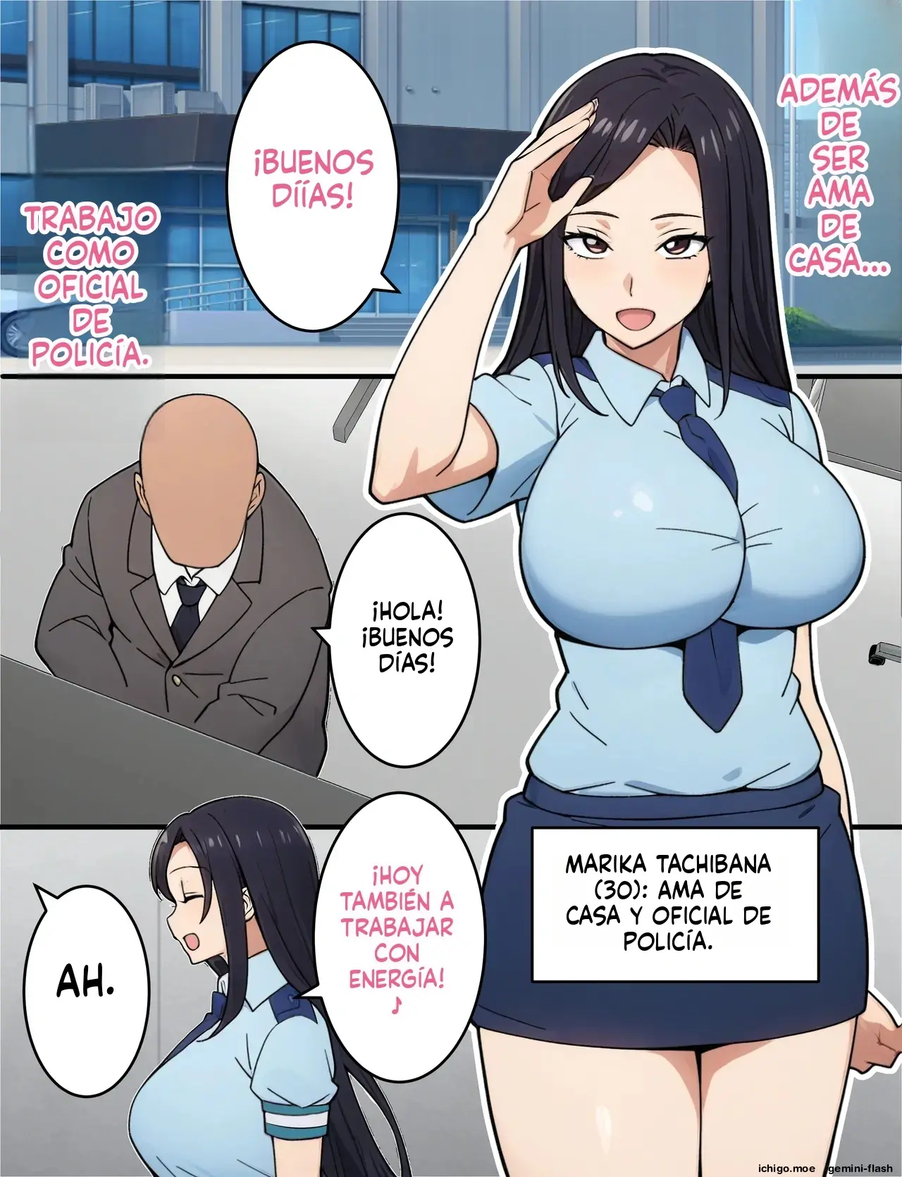 Hitozuma Fukei ~ Tsuyoki na Moto-Yan Onna ga Chinpira ni Netorareru Hanashi (Spanish) MTL capítulo 1 página 5