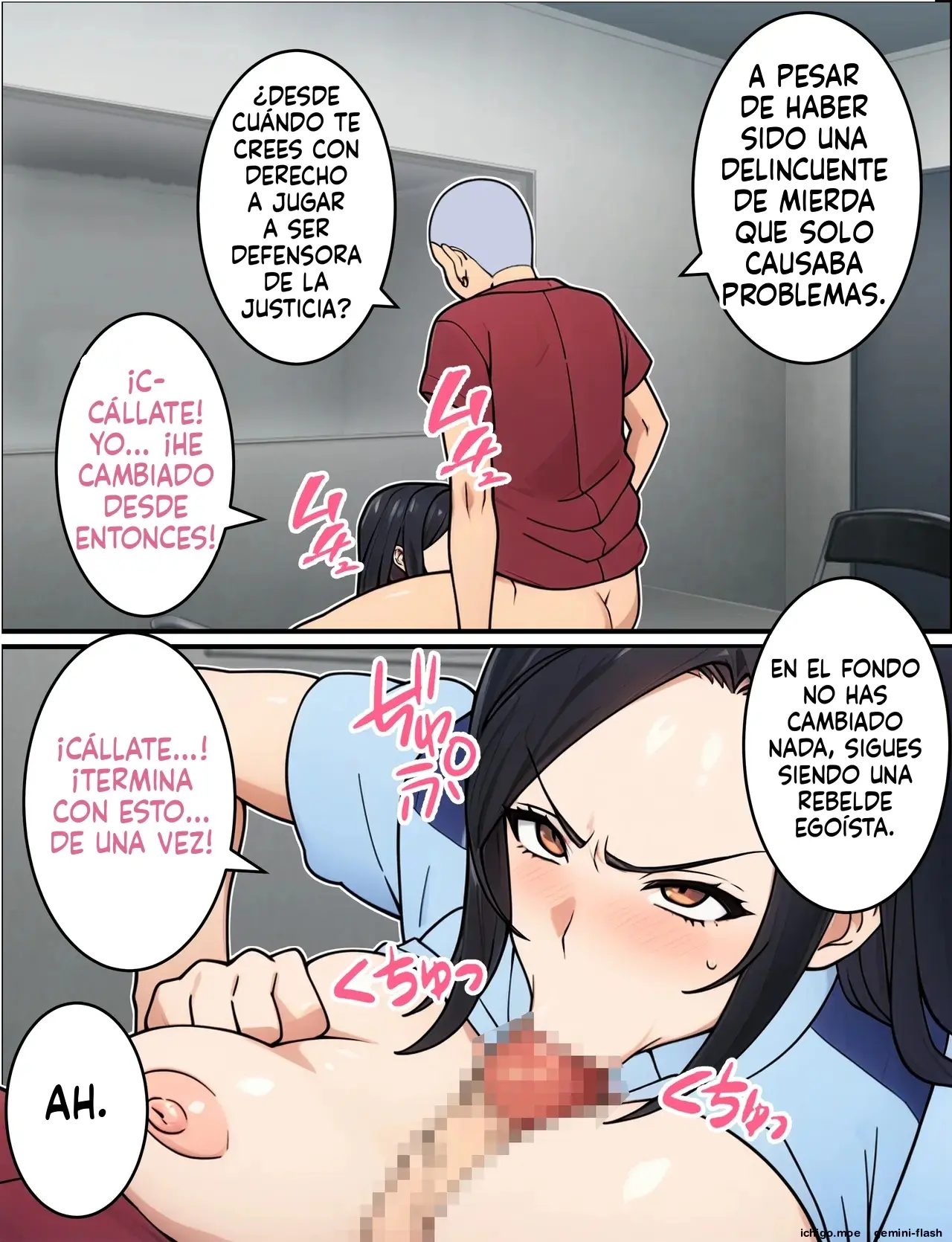 Hitozuma Fukei ~ Tsuyoki na Moto-Yan Onna ga Chinpira ni Netorareru Hanashi (Spanish) MTL capítulo 1 página 19