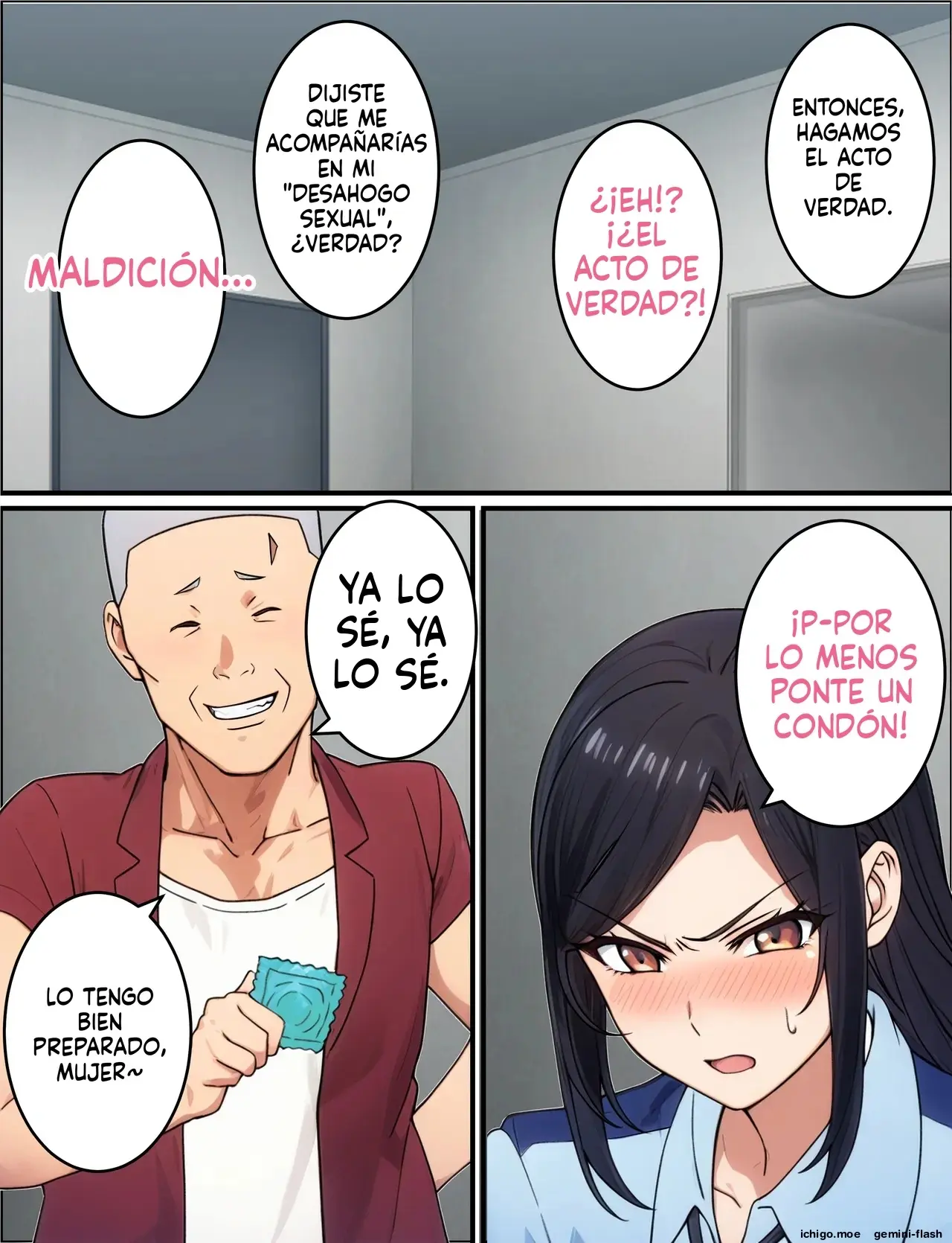 Hitozuma Fukei ~ Tsuyoki na Moto-Yan Onna ga Chinpira ni Netorareru Hanashi (Spanish) MTL capítulo 1 página 21