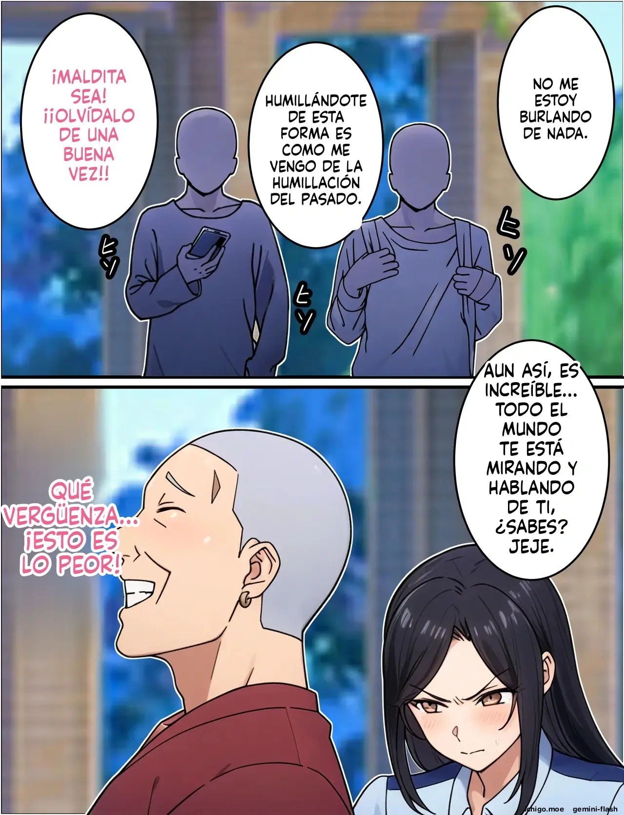 Hitozuma Fukei ~ Tsuyoki na Moto-Yan Onna ga Chinpira ni Netorareru Hanashi (Spanish) MTL capítulo 1 página 49