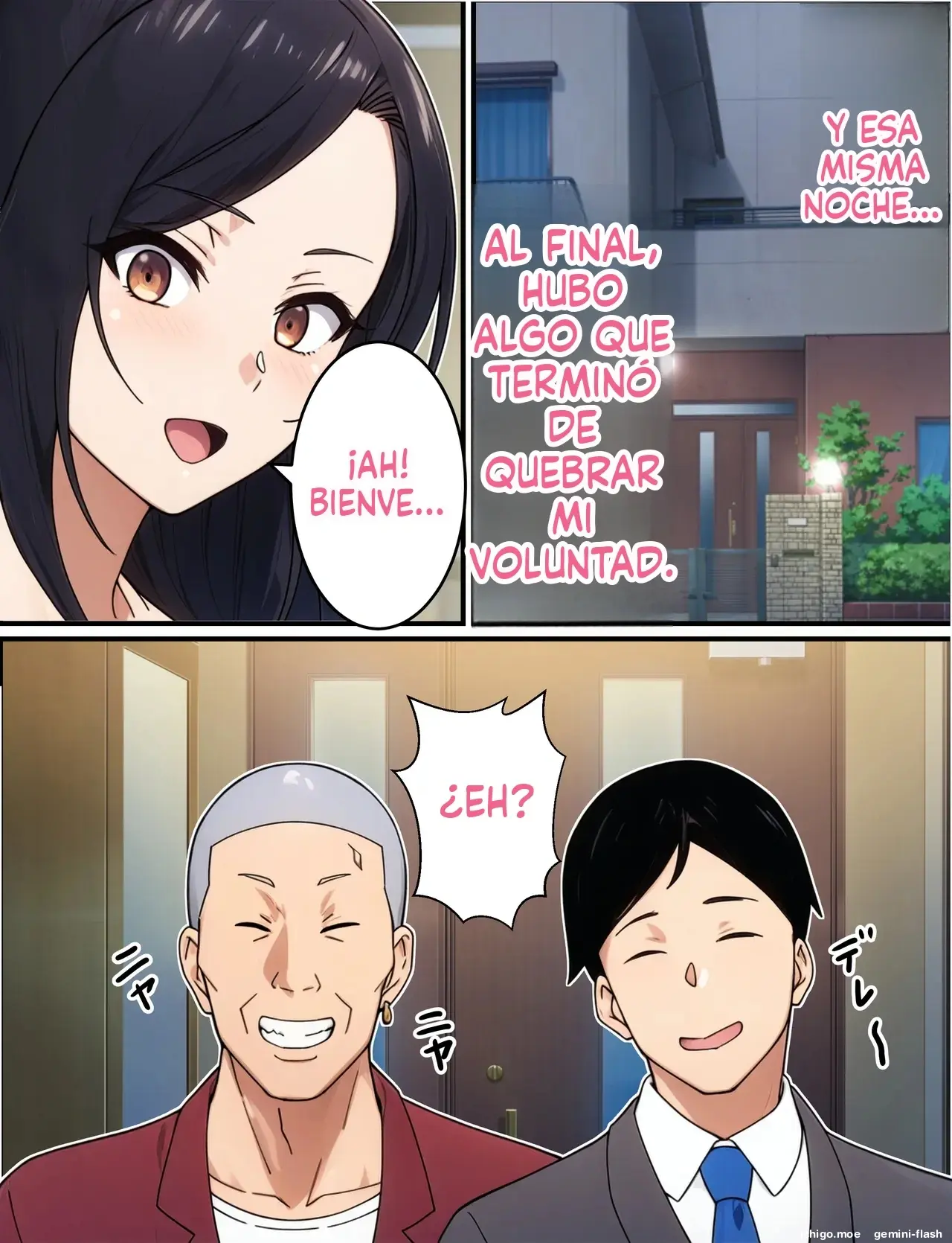 Hitozuma Fukei ~ Tsuyoki na Moto-Yan Onna ga Chinpira ni Netorareru Hanashi (Spanish) MTL capítulo 1 página 77