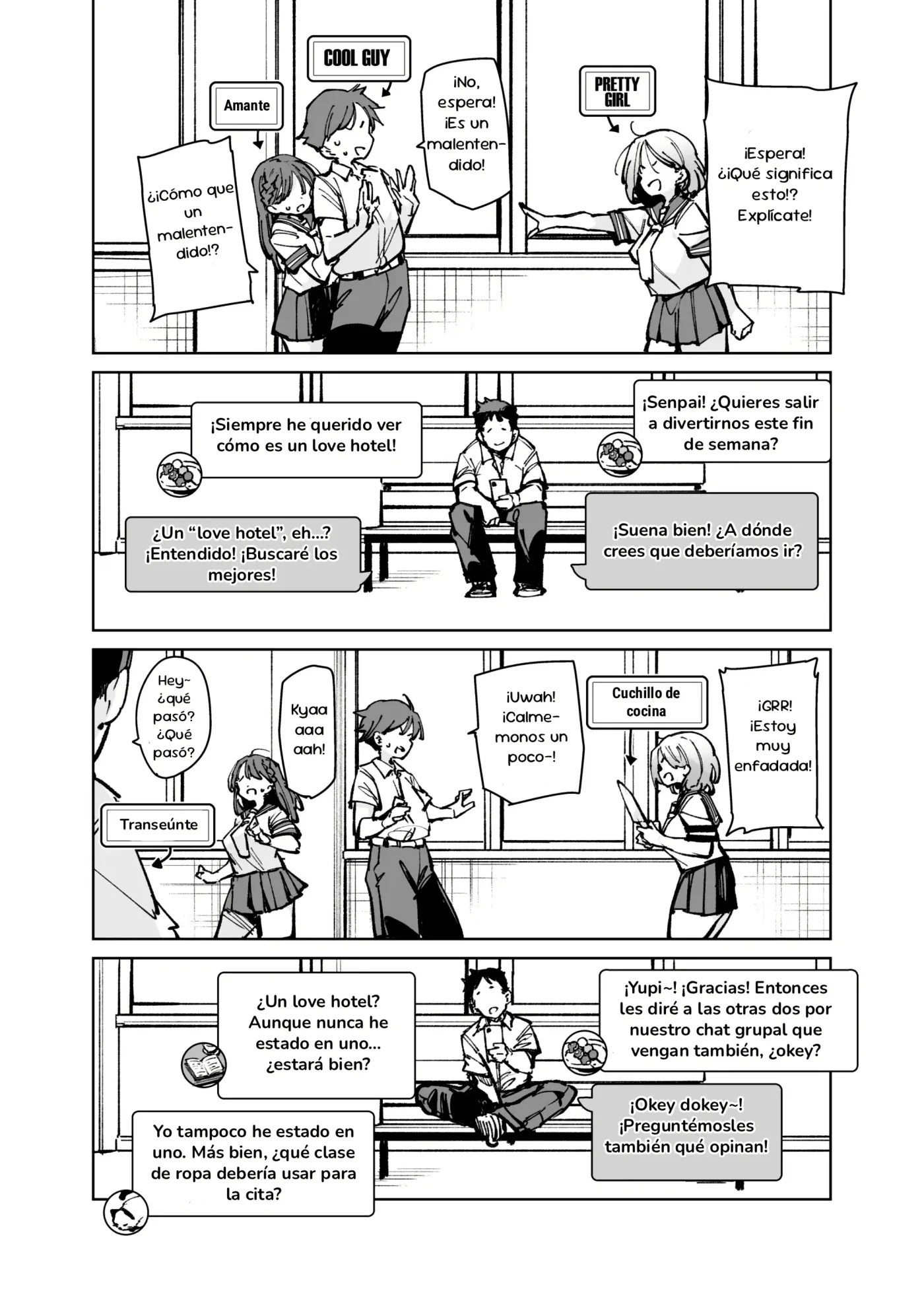 Lookism ga Bakko suru Sekai no Katasumi de Kouhai Jimiko ni PakoPako Tanezuke suru Hanashi|Una Historia Sobre cómo Embarazar a Chicas Simplonas en un Mundo donde la Apariencia lo es Todo capítulo 1 página 29