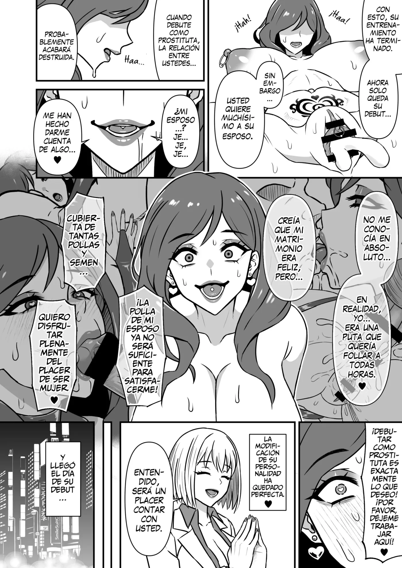 Hitozuma Kairou ~Danna Omoi no Hitozuma wa Saimin de Midara na Fuuzokujou e Kawarihateru~|| Esposa Corrompida capítulo 1 página 17