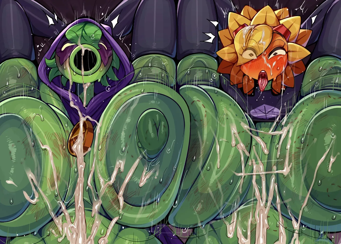 Garabato de PVZ 🥵😈💚 capítulo 1 página 24