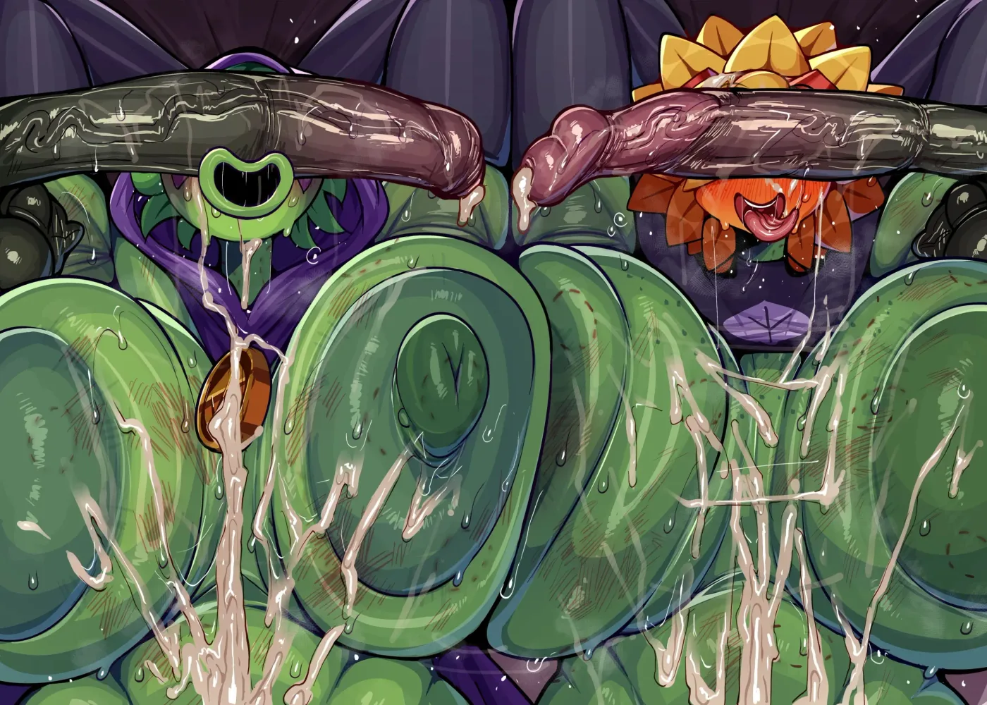 Garabato de PVZ 🥵😈💚 capítulo 1 página 26