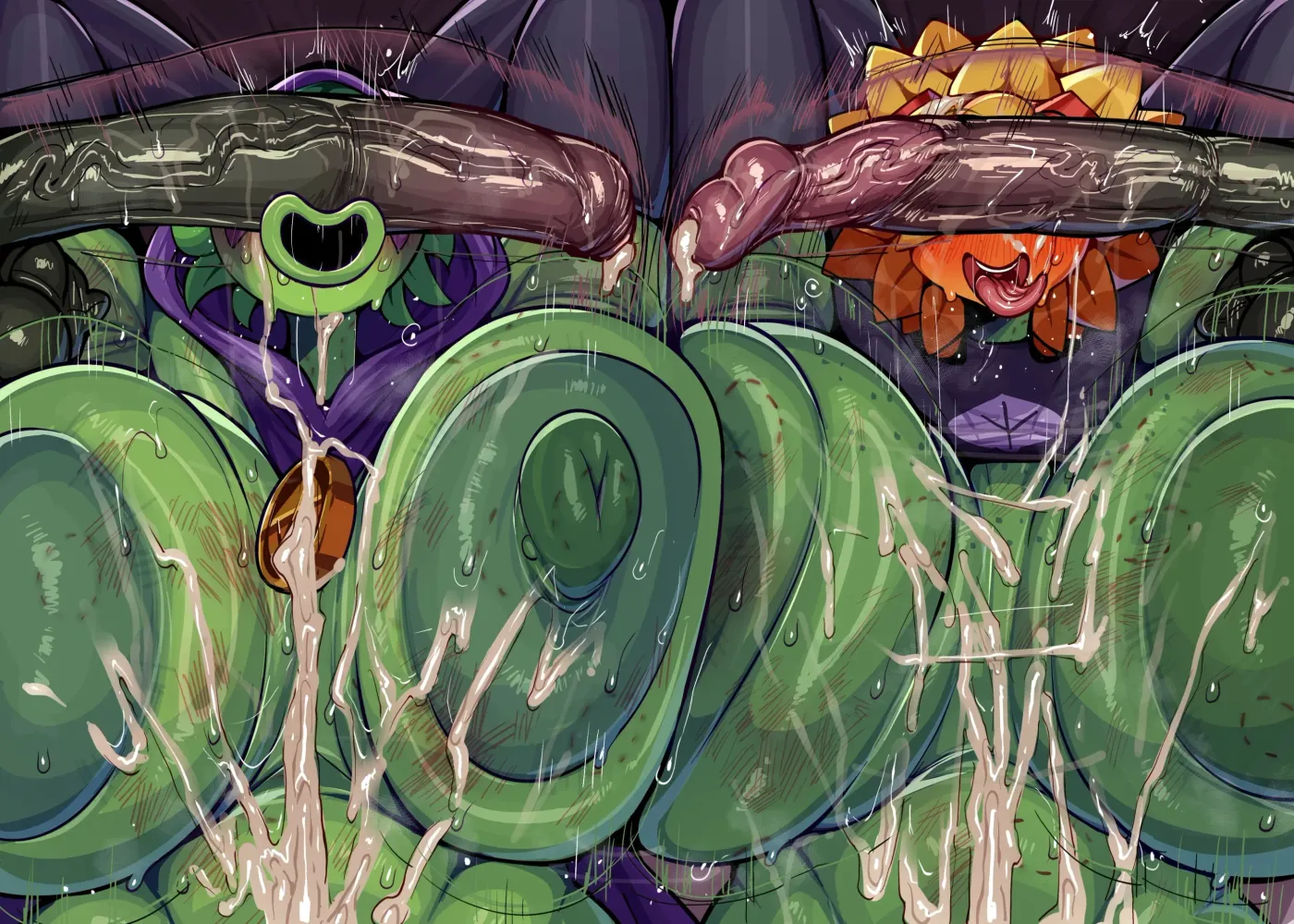 Garabato de PVZ 🥵😈💚 capítulo 1 página 27