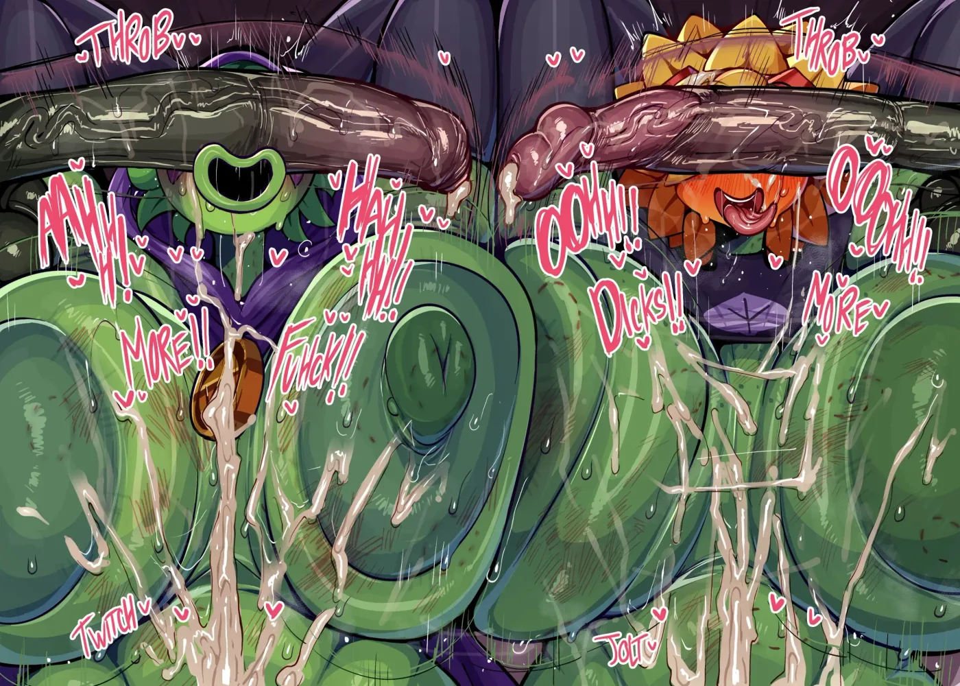 Garabato de PVZ 🥵😈💚 capítulo 1 página 28