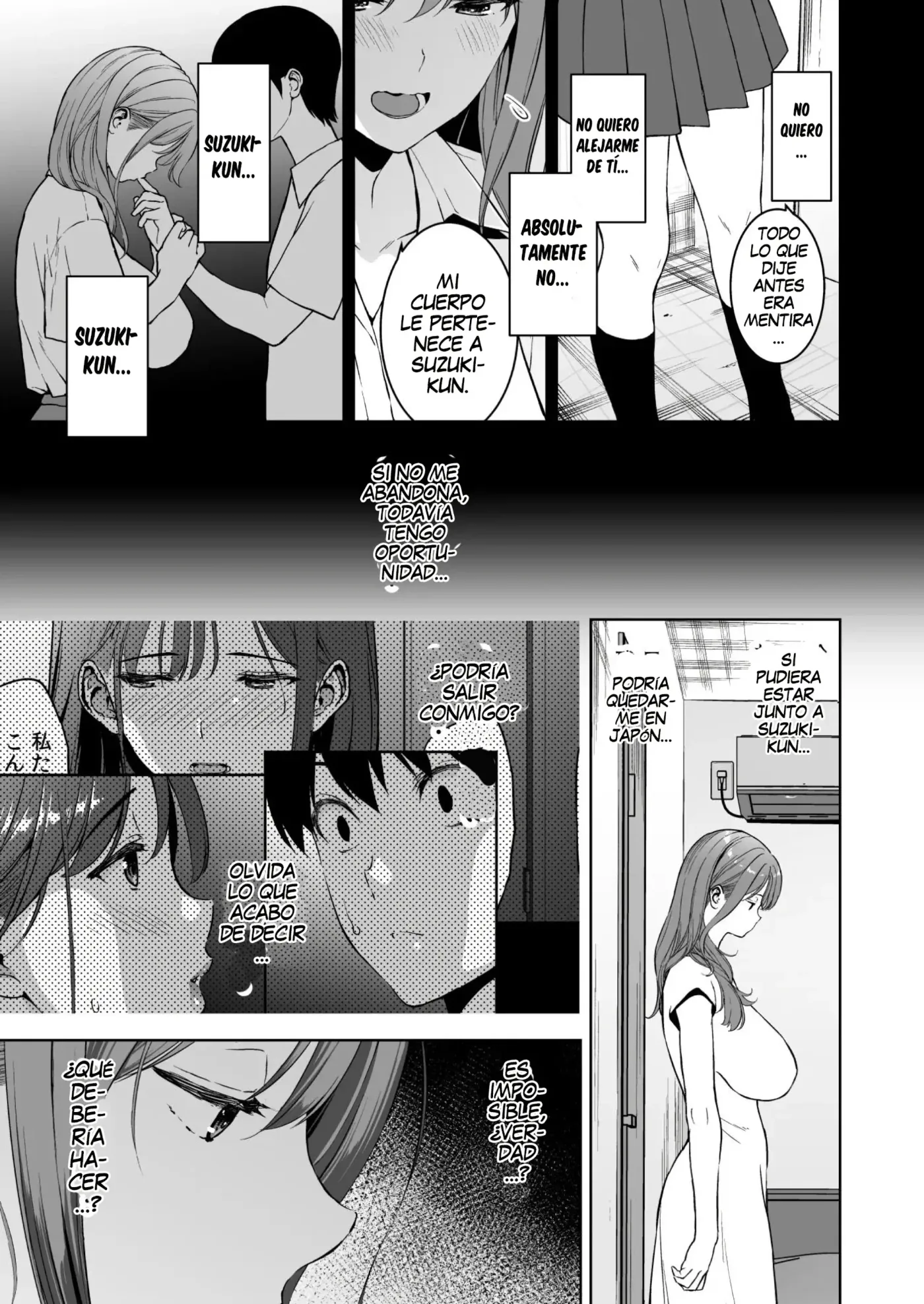 Binyuu no Kanojo ga Iru no ni Taisoubu no Bakunyuu ga Sasottekuru|Tengo una novia con unos pechos preciosos, pero la chica con pechos grandes del club de gimnasia me está tentando capítulo 1 página 4