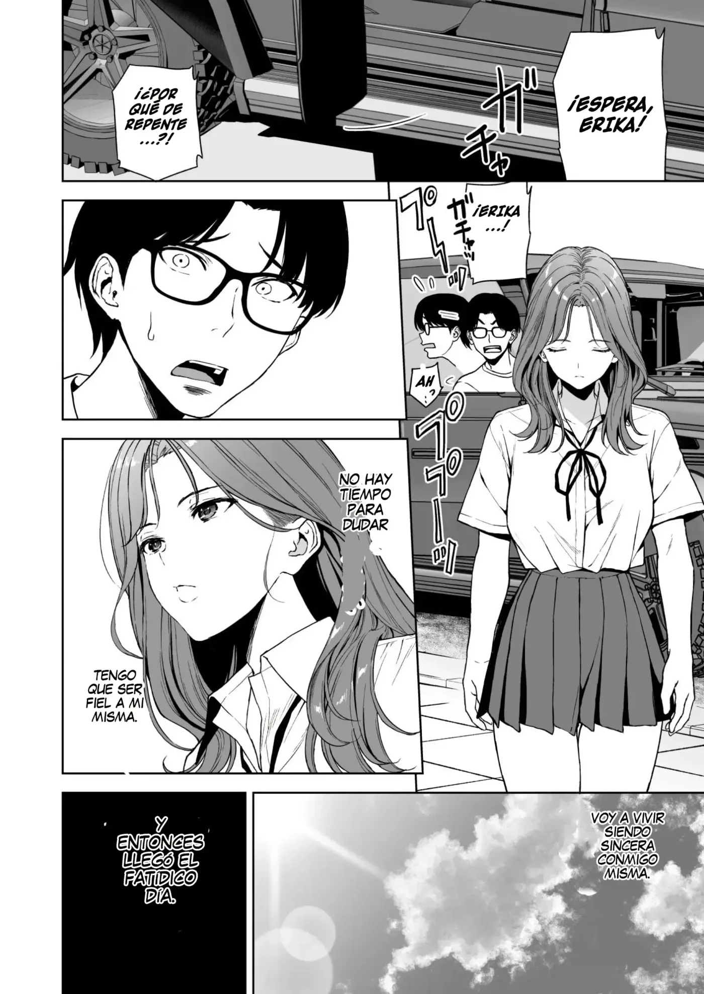 Binyuu no Kanojo ga Iru no ni Taisoubu no Bakunyuu ga Sasottekuru|Tengo una novia con unos pechos preciosos, pero la chica con pechos grandes del club de gimnasia me está tentando capítulo 1 página 31