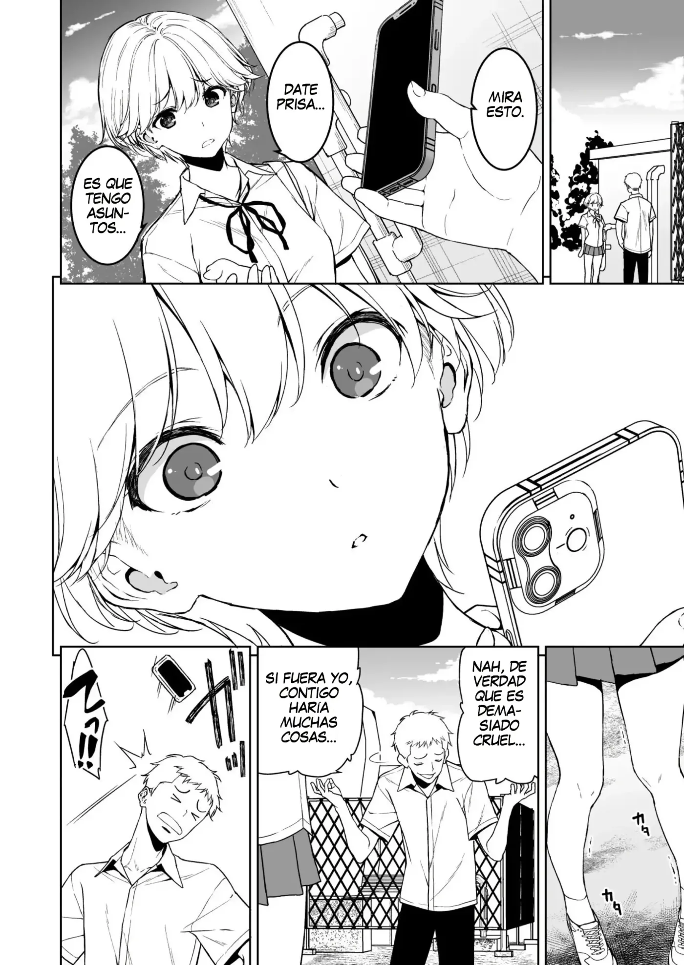 Binyuu no Kanojo ga Iru no ni Taisoubu no Bakunyuu ga Sasottekuru|Tengo una novia con unos pechos preciosos, pero la chica con pechos grandes del club de gimnasia me está tentando capítulo 1 página 33