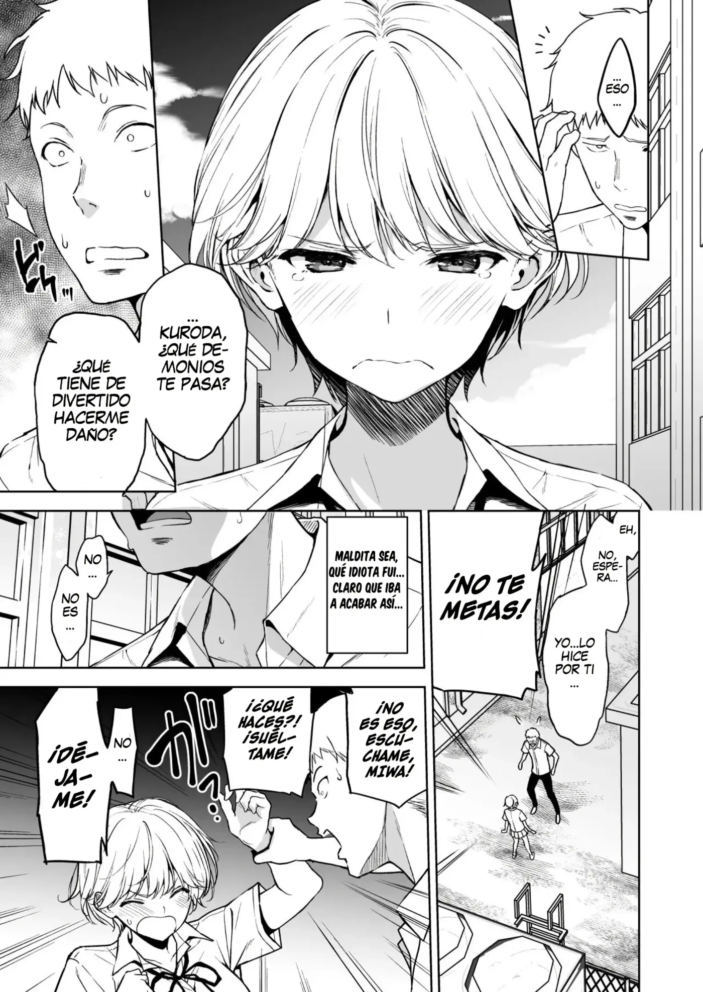 Binyuu no Kanojo ga Iru no ni Taisoubu no Bakunyuu ga Sasottekuru|Tengo una novia con unos pechos preciosos, pero la chica con pechos grandes del club de gimnasia me está tentando capítulo 1 página 34