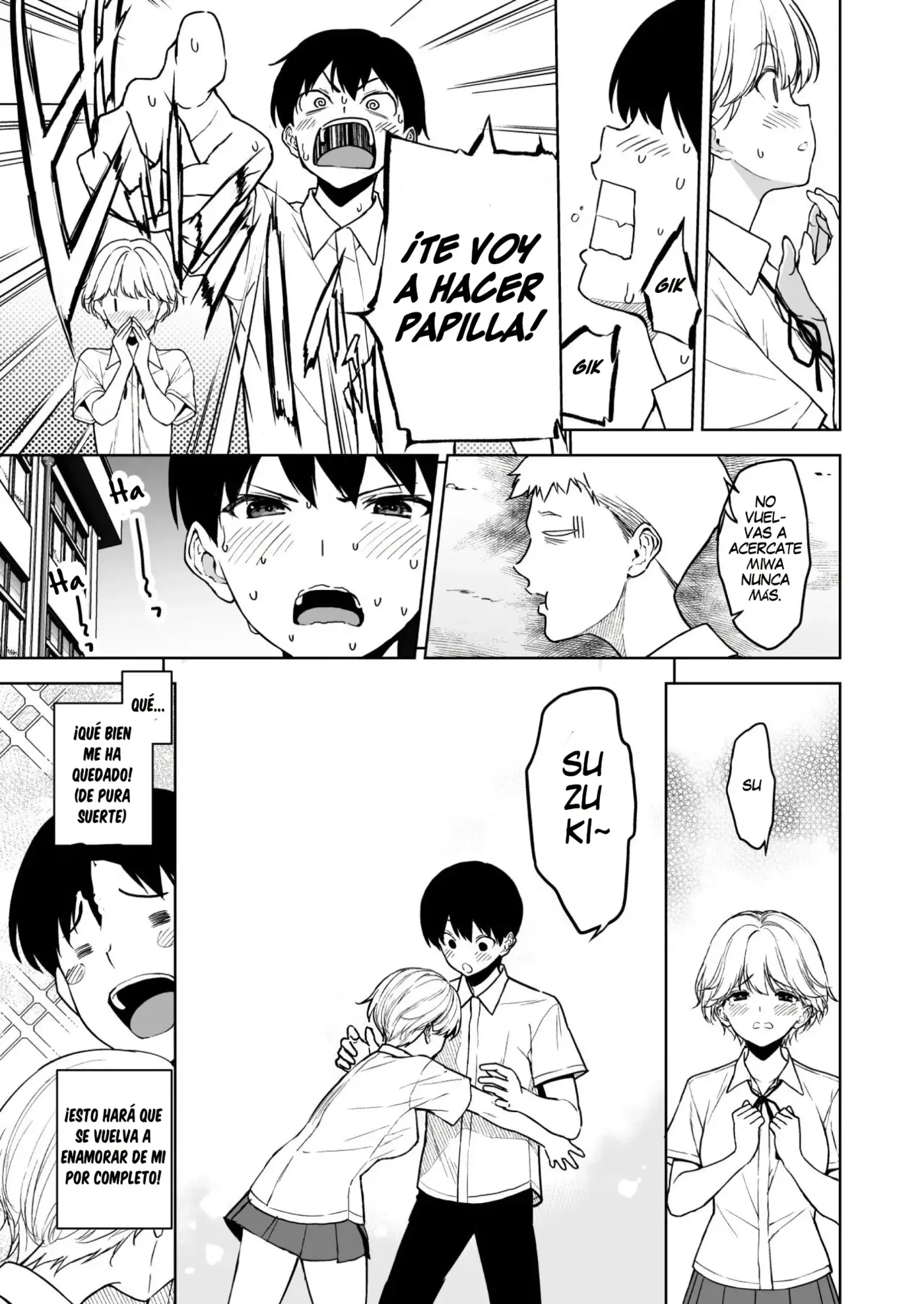 Binyuu no Kanojo ga Iru no ni Taisoubu no Bakunyuu ga Sasottekuru|Tengo una novia con unos pechos preciosos, pero la chica con pechos grandes del club de gimnasia me está tentando capítulo 1 página 36