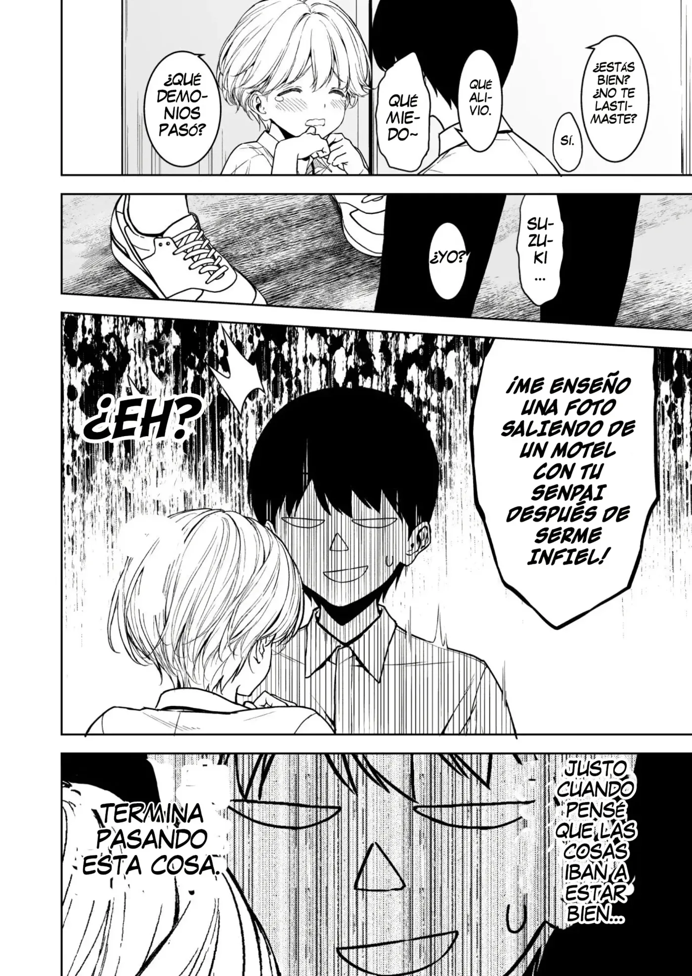Binyuu no Kanojo ga Iru no ni Taisoubu no Bakunyuu ga Sasottekuru|Tengo una novia con unos pechos preciosos, pero la chica con pechos grandes del club de gimnasia me está tentando capítulo 1 página 37