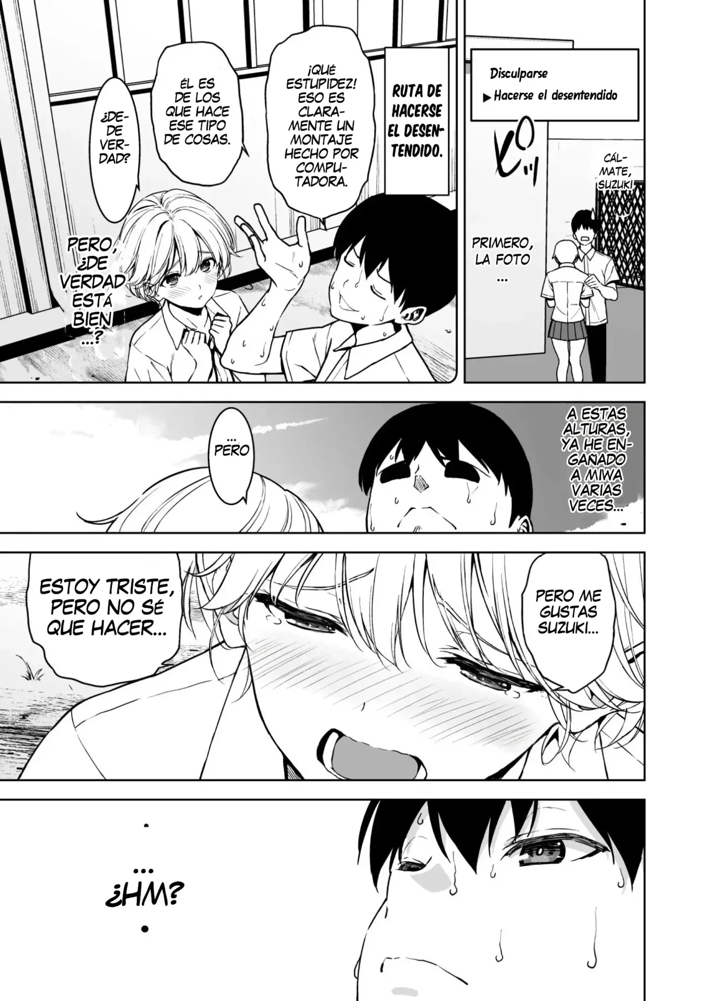 Binyuu no Kanojo ga Iru no ni Taisoubu no Bakunyuu ga Sasottekuru|Tengo una novia con unos pechos preciosos, pero la chica con pechos grandes del club de gimnasia me está tentando capítulo 1 página 38