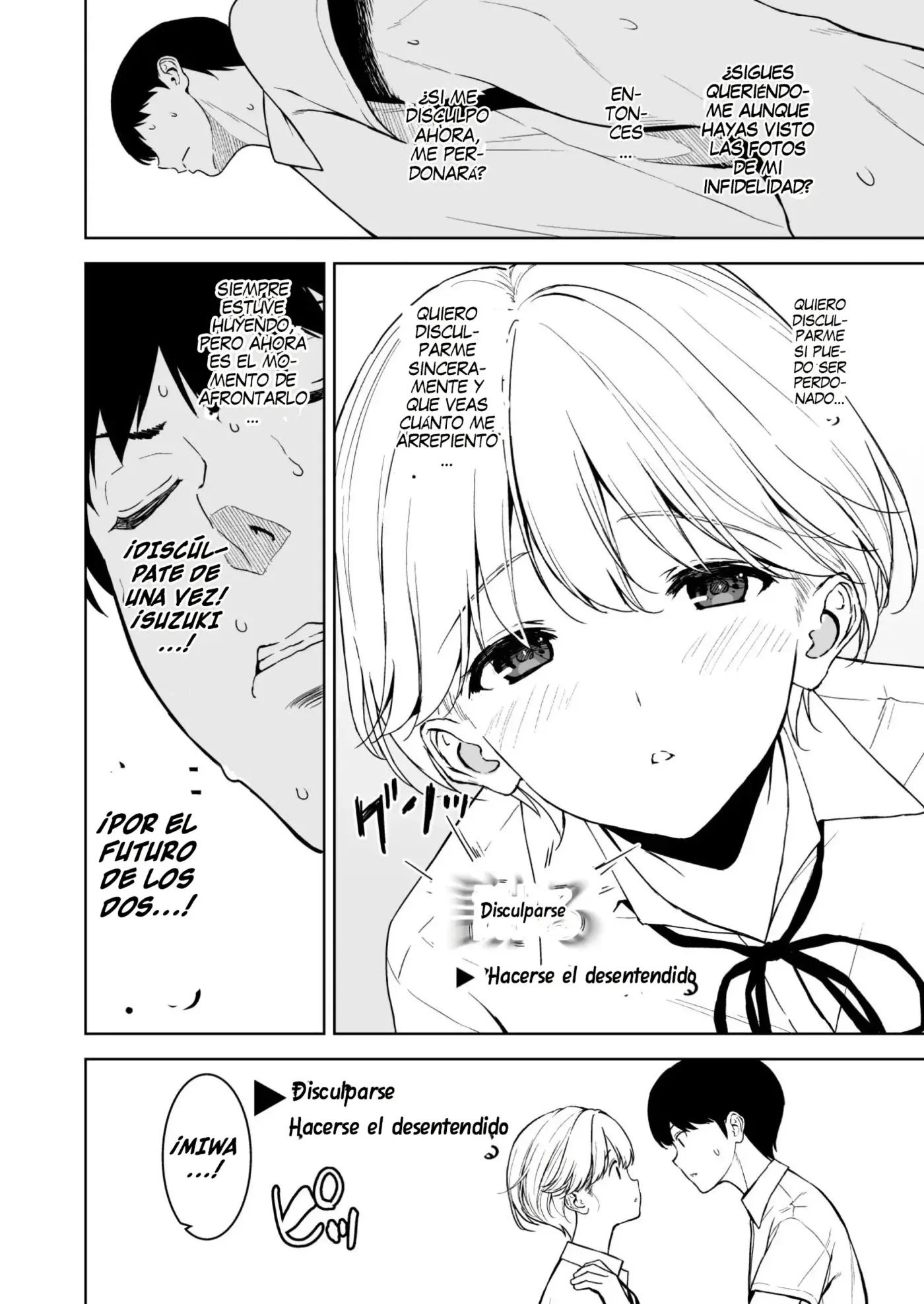 Binyuu no Kanojo ga Iru no ni Taisoubu no Bakunyuu ga Sasottekuru|Tengo una novia con unos pechos preciosos, pero la chica con pechos grandes del club de gimnasia me está tentando capítulo 1 página 39