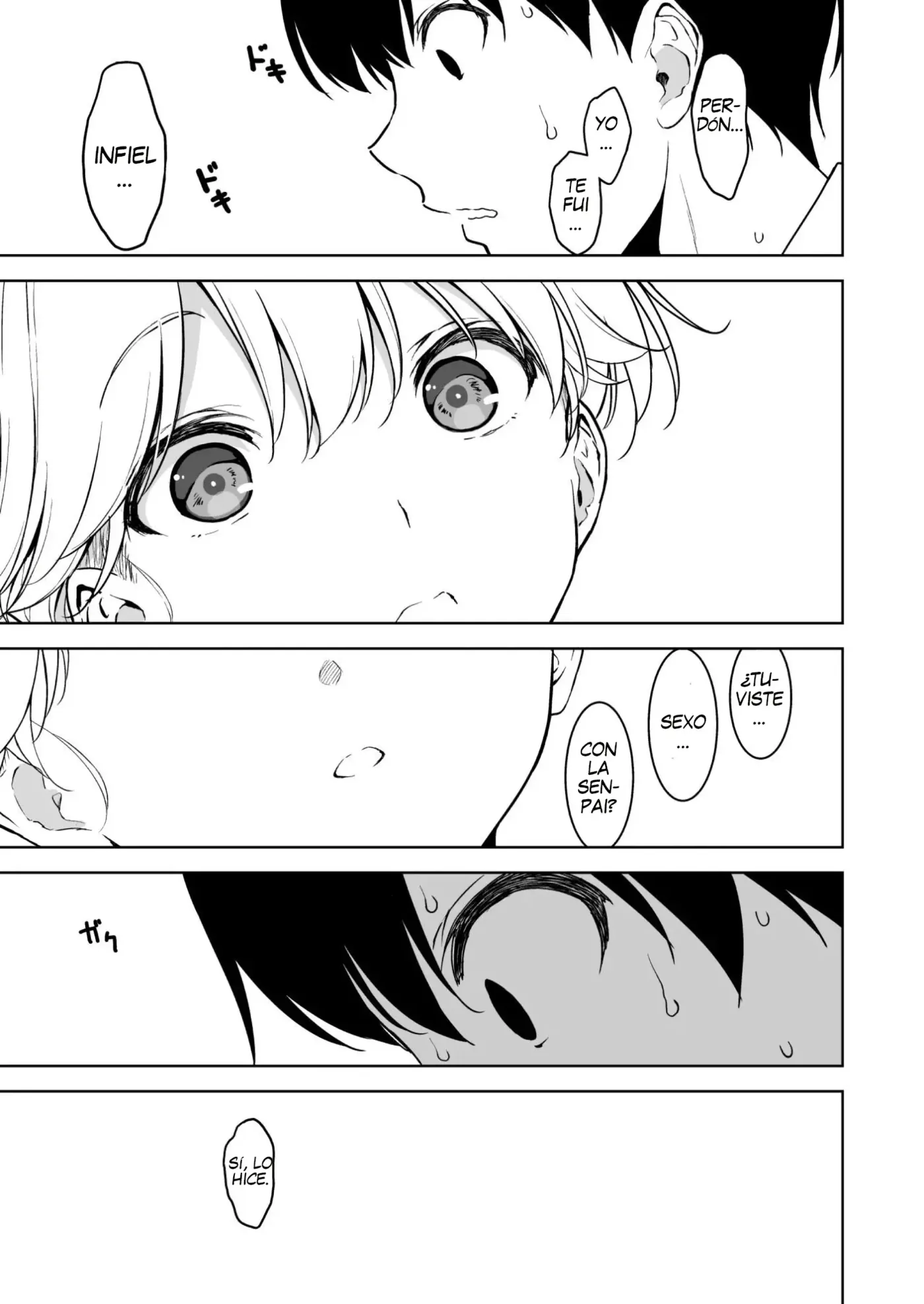 Binyuu no Kanojo ga Iru no ni Taisoubu no Bakunyuu ga Sasottekuru|Tengo una novia con unos pechos preciosos, pero la chica con pechos grandes del club de gimnasia me está tentando capítulo 1 página 40