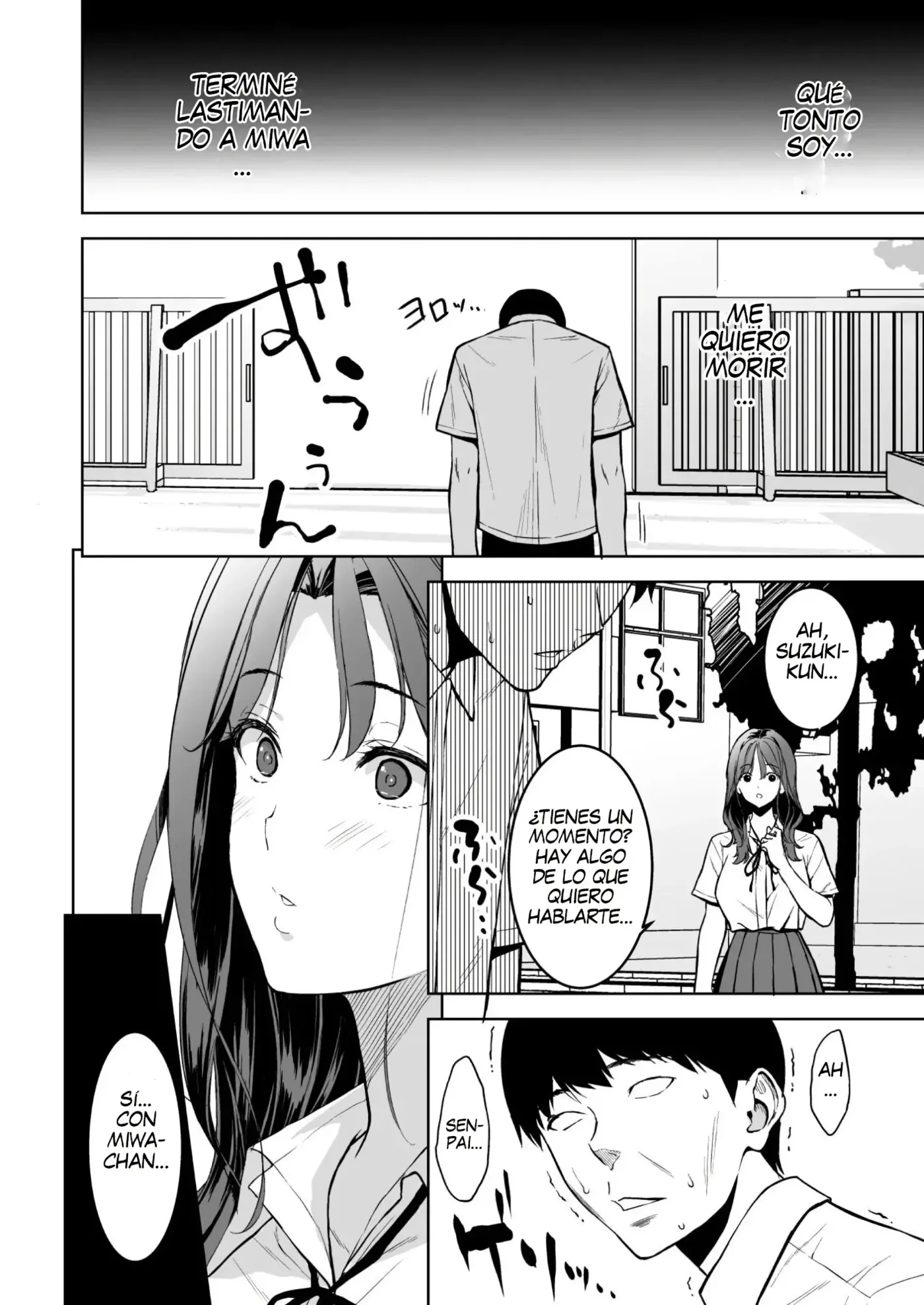 Binyuu no Kanojo ga Iru no ni Taisoubu no Bakunyuu ga Sasottekuru|Tengo una novia con unos pechos preciosos, pero la chica con pechos grandes del club de gimnasia me está tentando capítulo 1 página 43